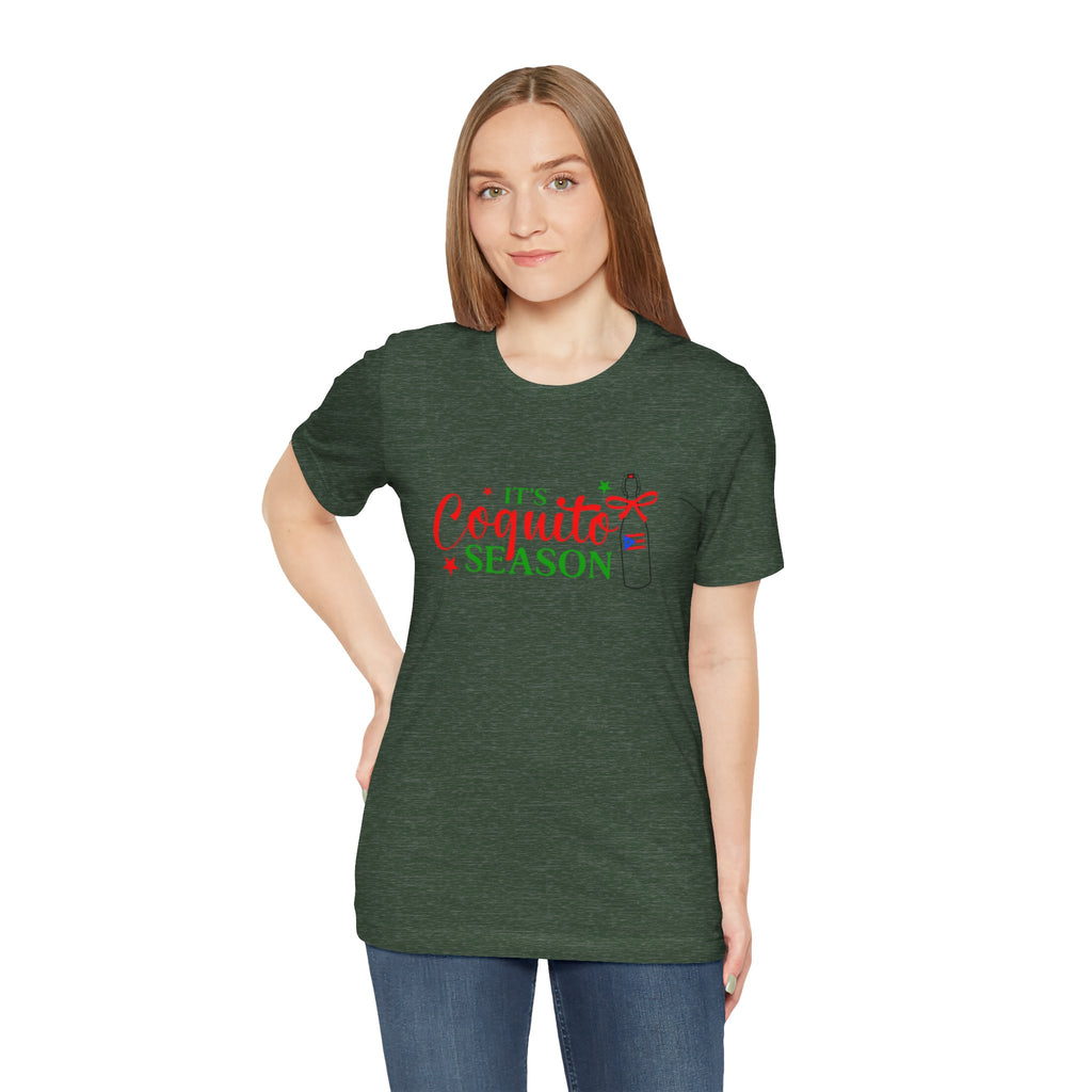 It's Coquito Season T-Shirt - Christmas Puerto Rican Holiday Cocktail Tee