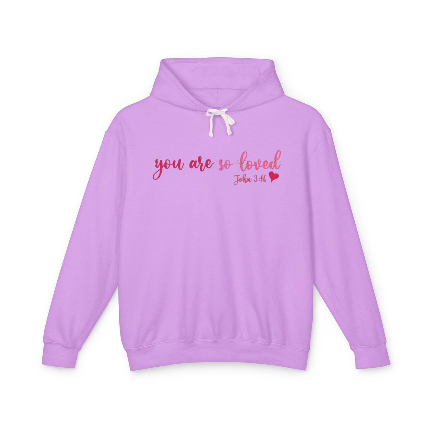 Mama Hoodie "You Are So Loved" — Christian Mama Lightweight Hooded Sweatshirt
