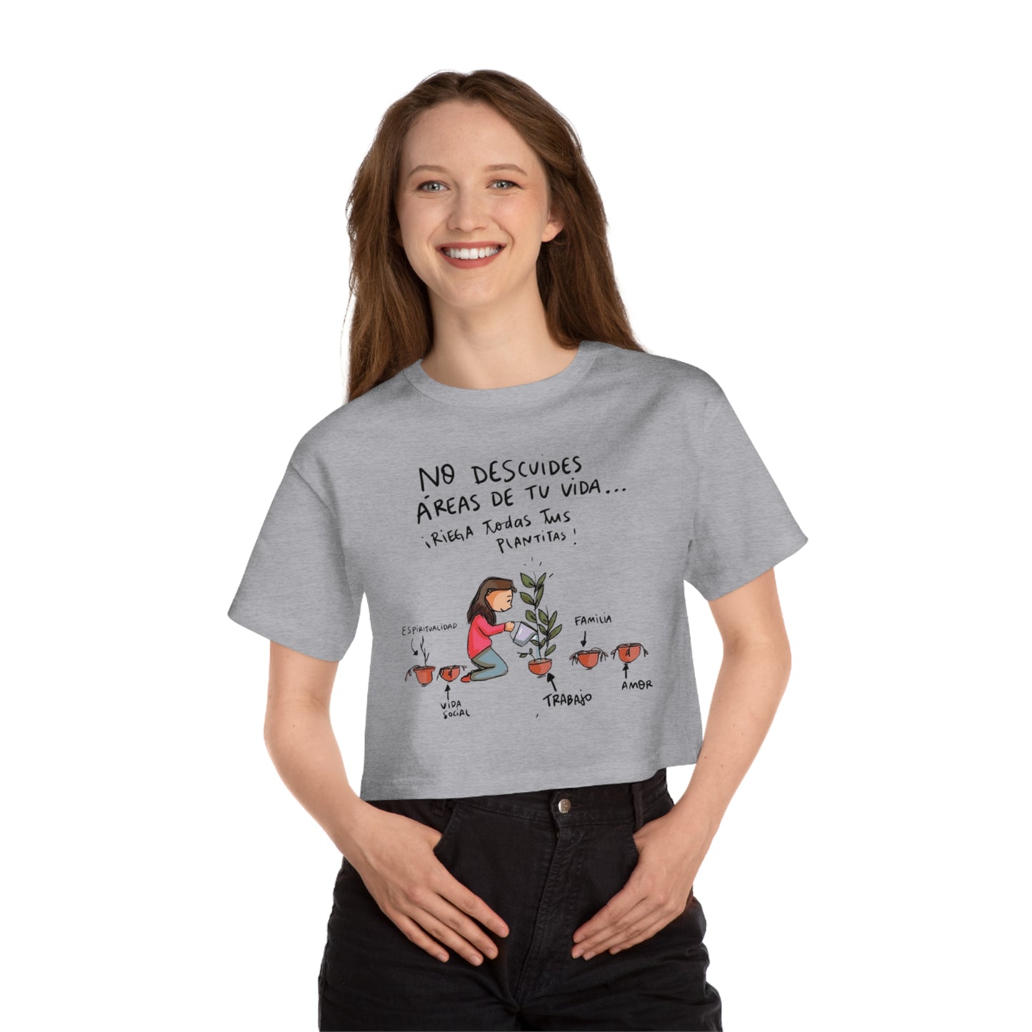 Porque cada día es una nueva oportunidad para brillar. Cropped T-Shirt with Inspirational Design for Women, Casual Wear, Gift for Her, Motivational Tee, Everyday Style
