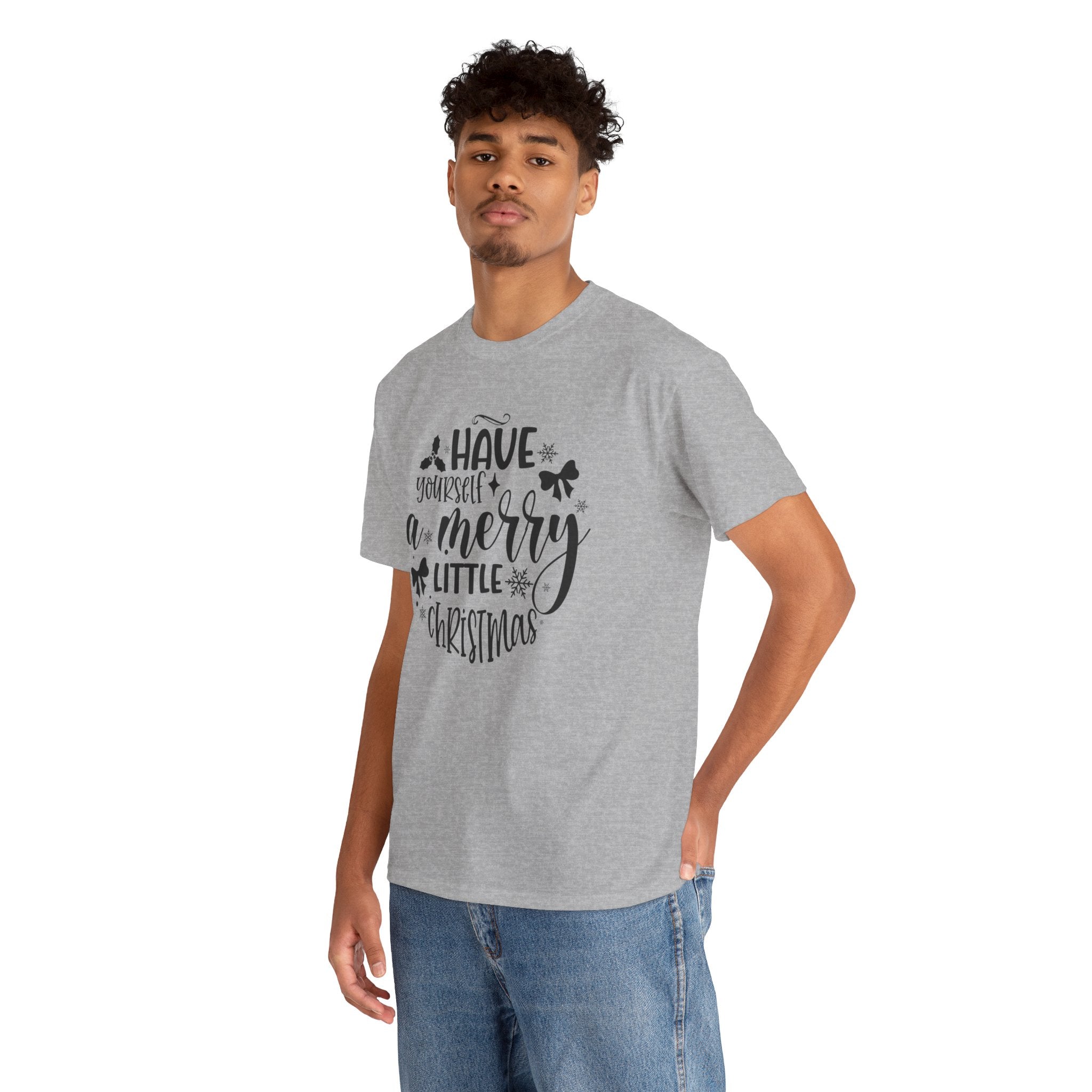 Merry Christmas Cotton Tee Holiday Graphic Tees & Cozy Festive Wear