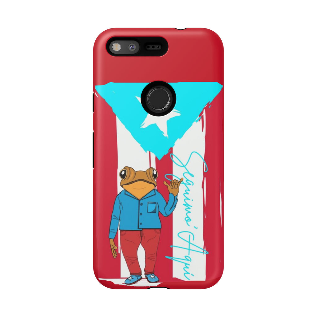 Puerto Rican Flag Frog Design ("Señorita Hops")Phone Case Isla del Encanto Phone Case – Puerto Rican Style