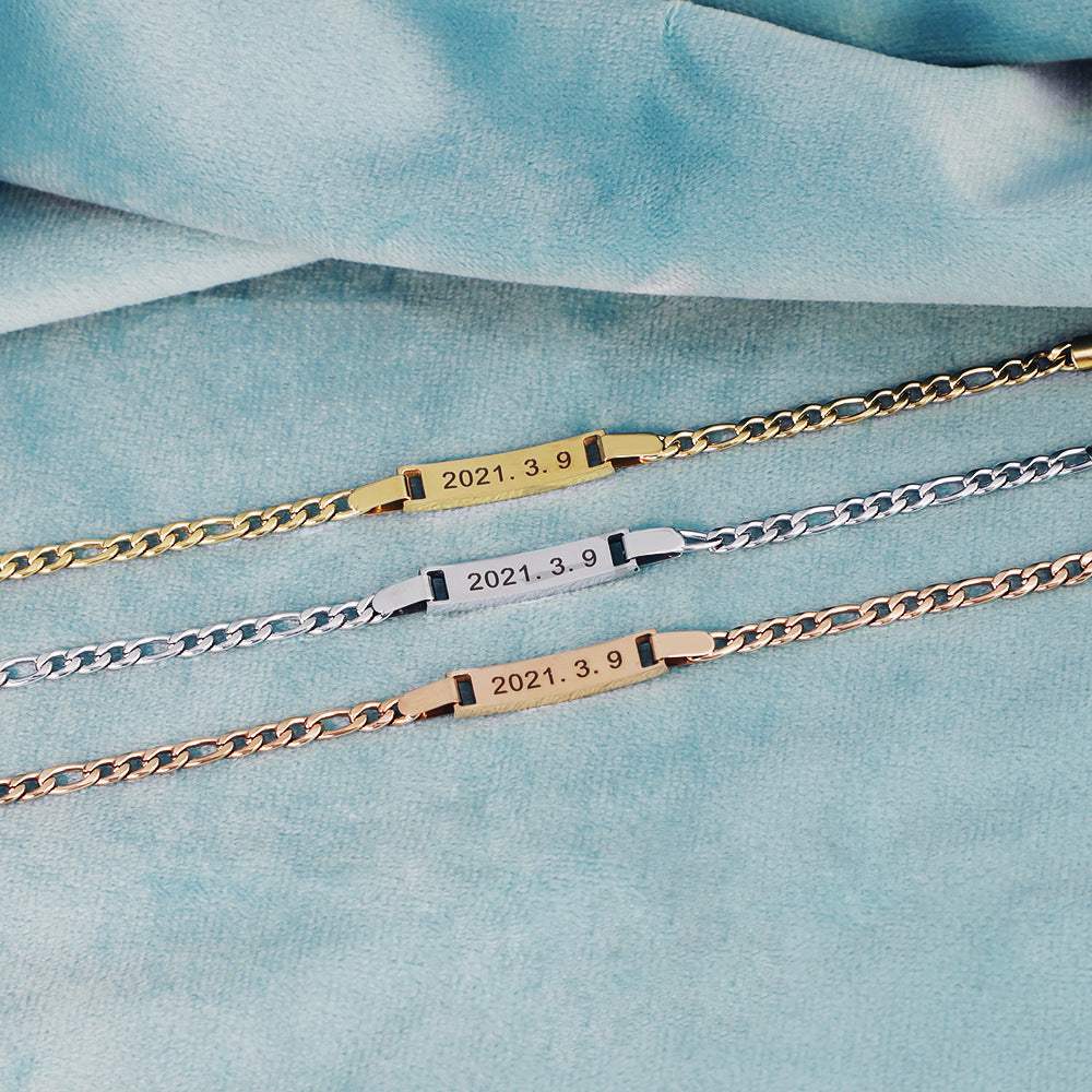 Custom Stitching Chain, Unique & Stylish Gift DIY Personalized Custom Children's Bracelet Ins Wind Stitching Chain