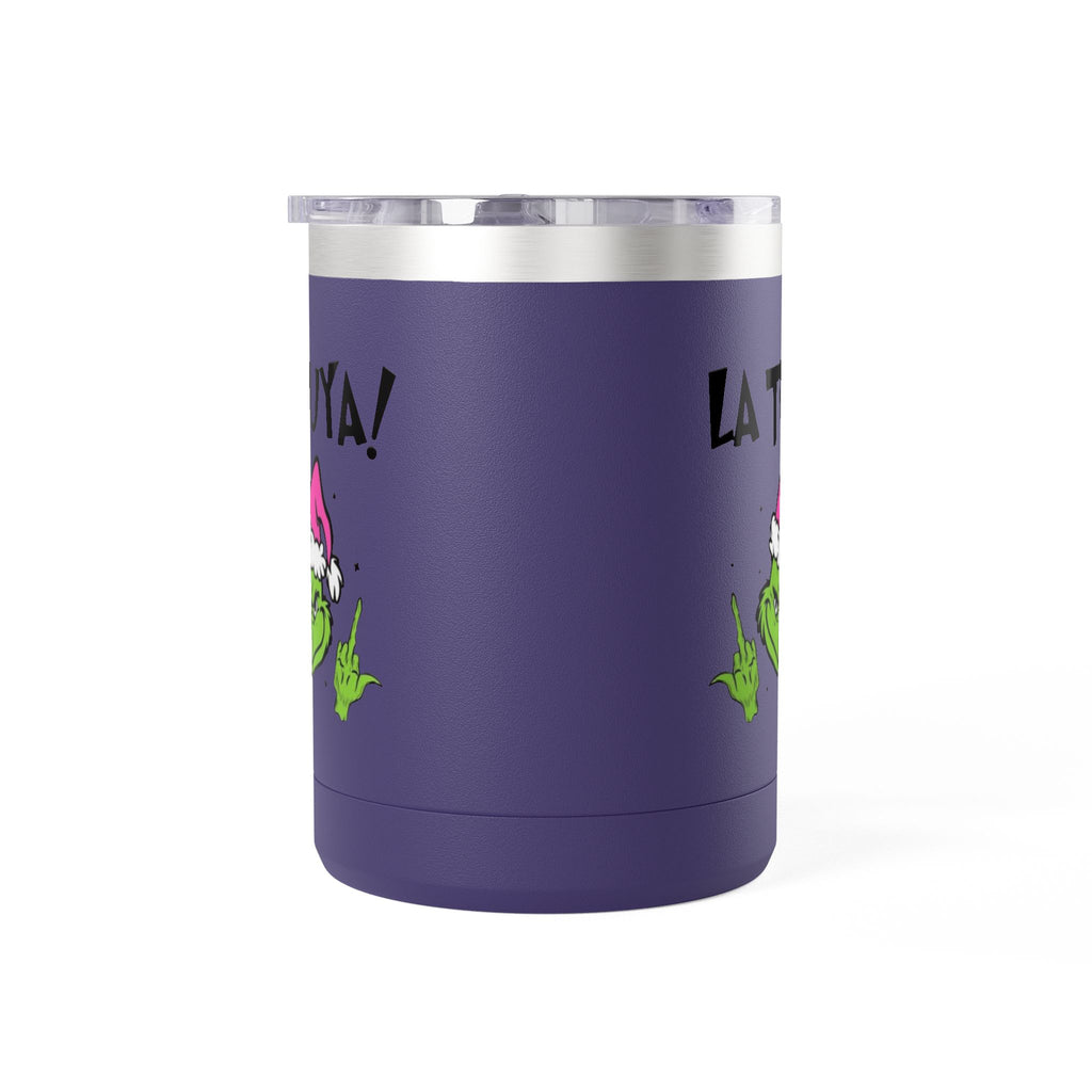 Holiday Grinch Coffee Mug Tumbler - 15oz Vaso / Taza de Acero Inoxidable – Diseño Navideño
