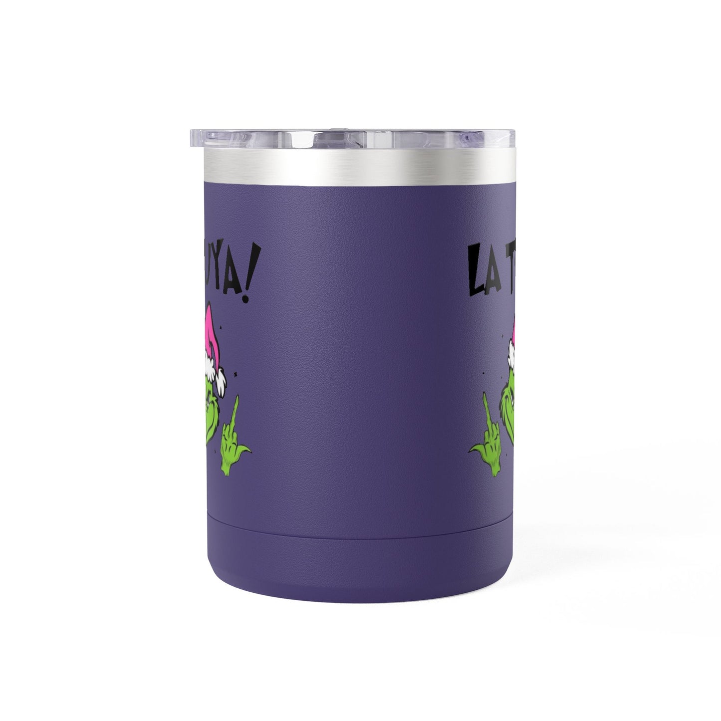 Holiday Grinch Coffee Mug Tumbler - 15oz Vaso / Taza de Acero Inoxidable – Diseño Navideño