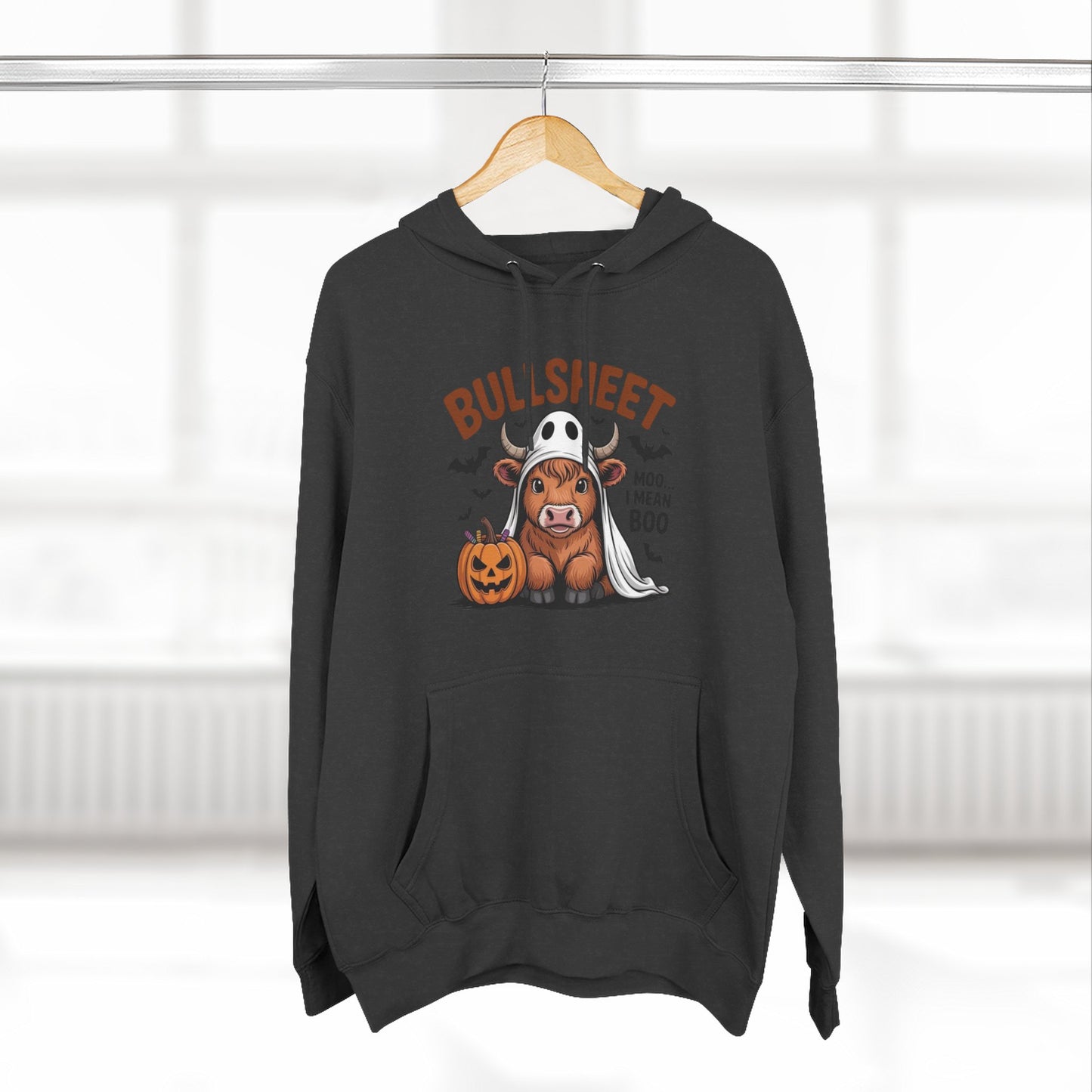 Spooky Vibes Only" Halloween Sweater Cozy Ghostly Fleece Hoodie