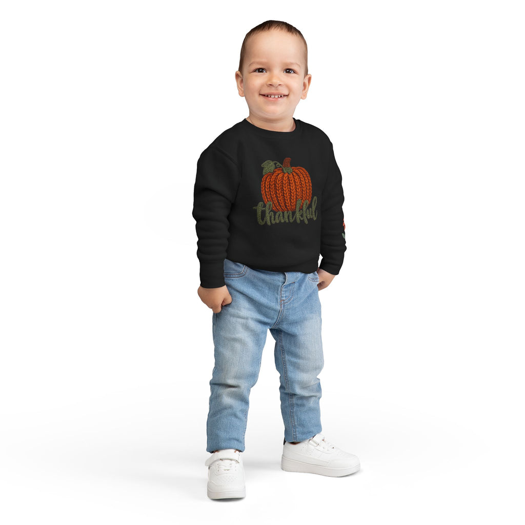 Toddler Sweatshirt  "Thankful" Pumpkin Fall Pullover