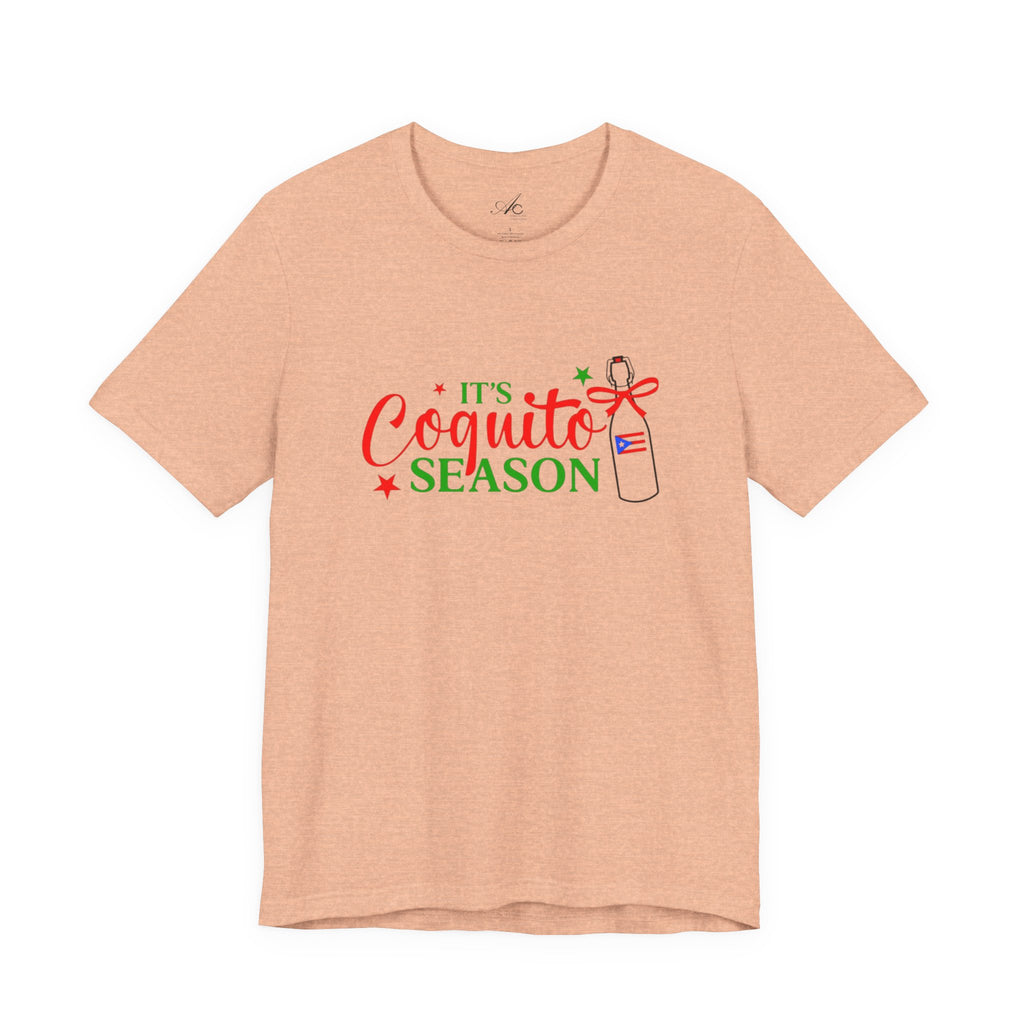 It's Coquito Season T-Shirt - Christmas Puerto Rican Holiday Cocktail Tee