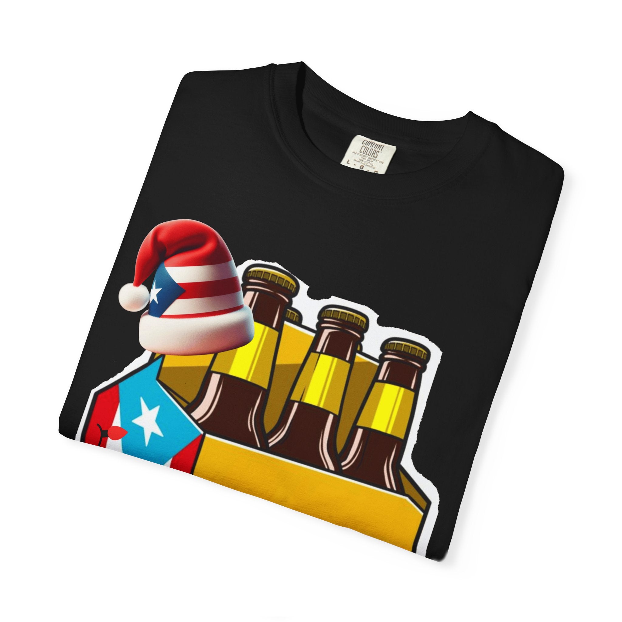 Medalla Light Beer T-Shirt  Navidad Boricua Holiday Tee Puerto Rico’s Navidades