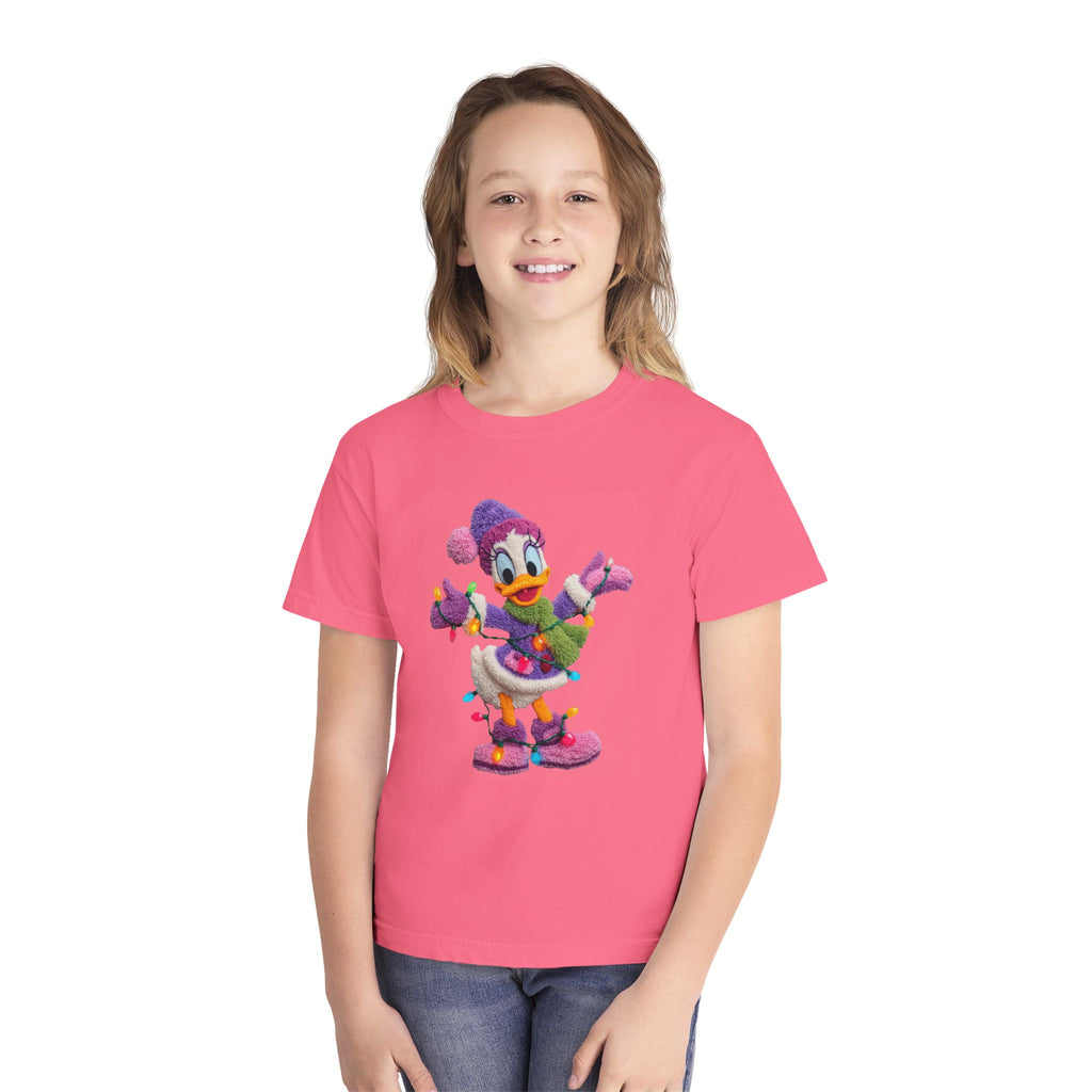 Duckling Holiday Tee — Cute Winter Lights Kids T-Shirt