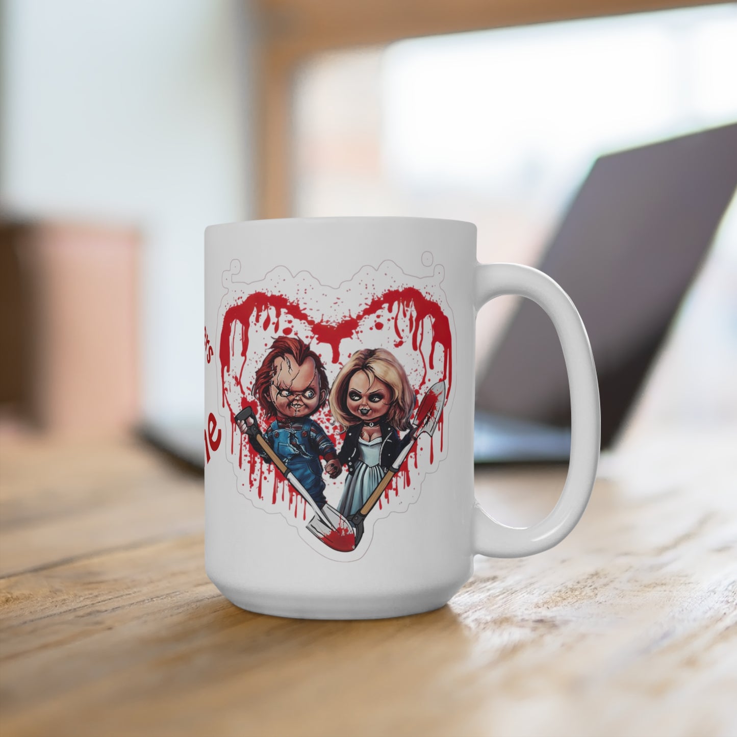 Partners in Crime Mug - 15oz, Funny Gift for Best Friends, Couples, Halloween Decoration, Cute Coffee Cup, Unique Collectible
