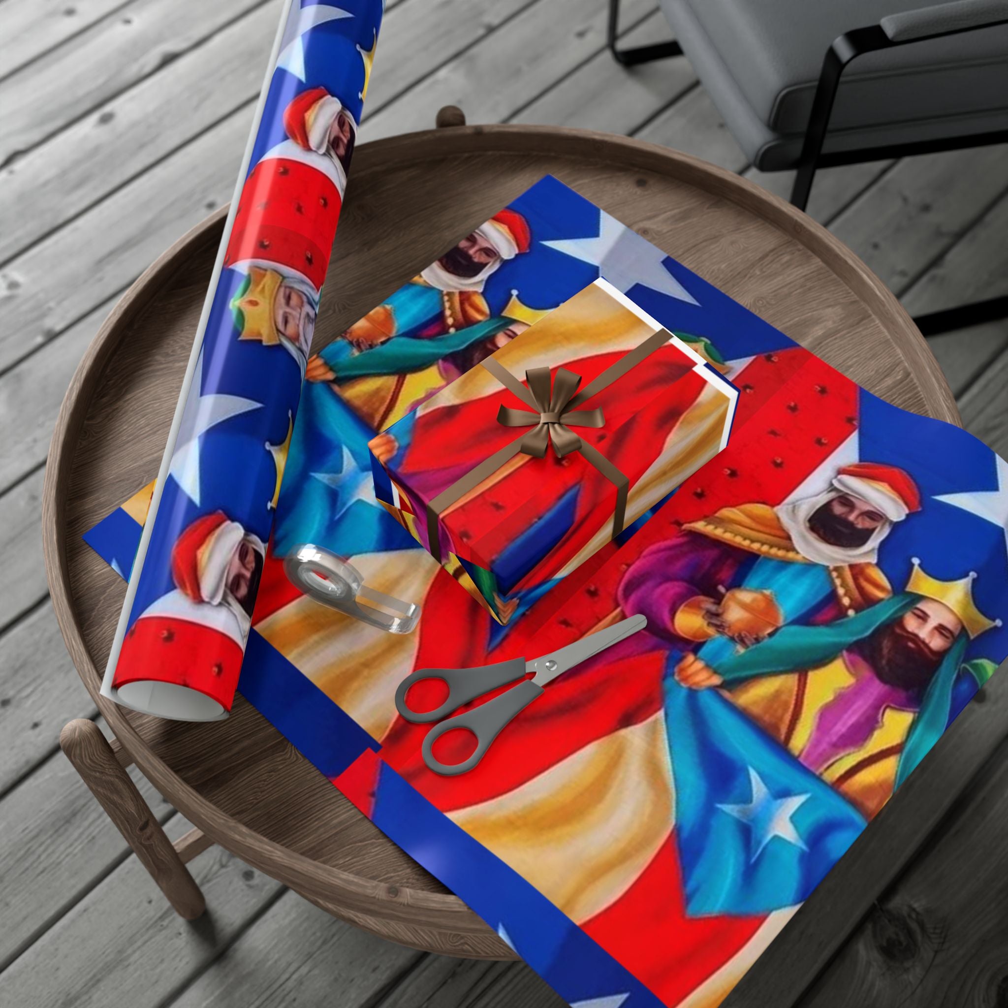 Navidad en Puerto Rico Wrapping Paper – Festive Boricua Holiday Gift Wrap 🇵🇷🎄