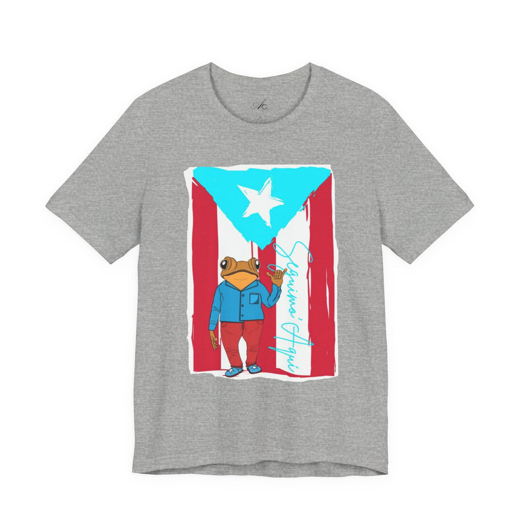 Puerto Rican Coqui Flag T‑Shirt  Boricua Pride Tee