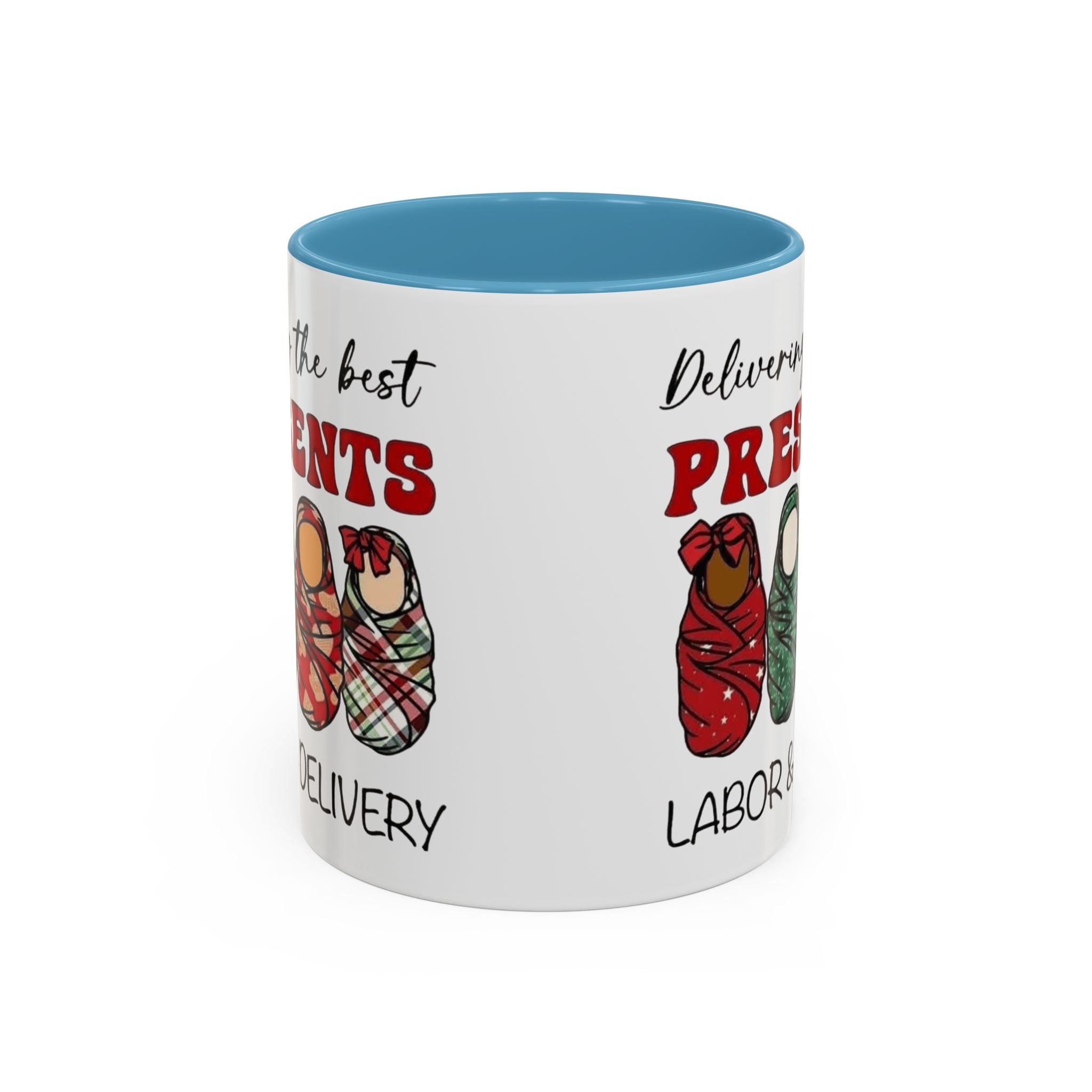 Christmas Presents Delivery Coffee Mug — "Delivering the Best Presents" Accent Mug Medical Christmas Mug,