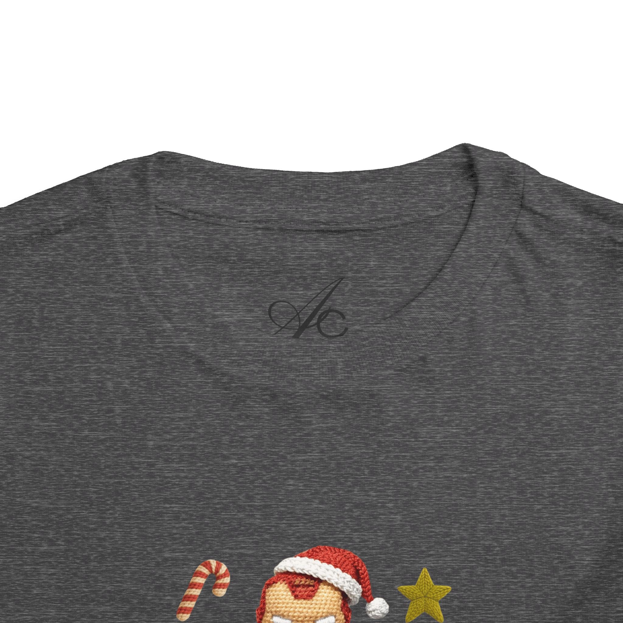 Toddler Tee  Cute Stacked Superhero Christmas Pile christmas kids collection