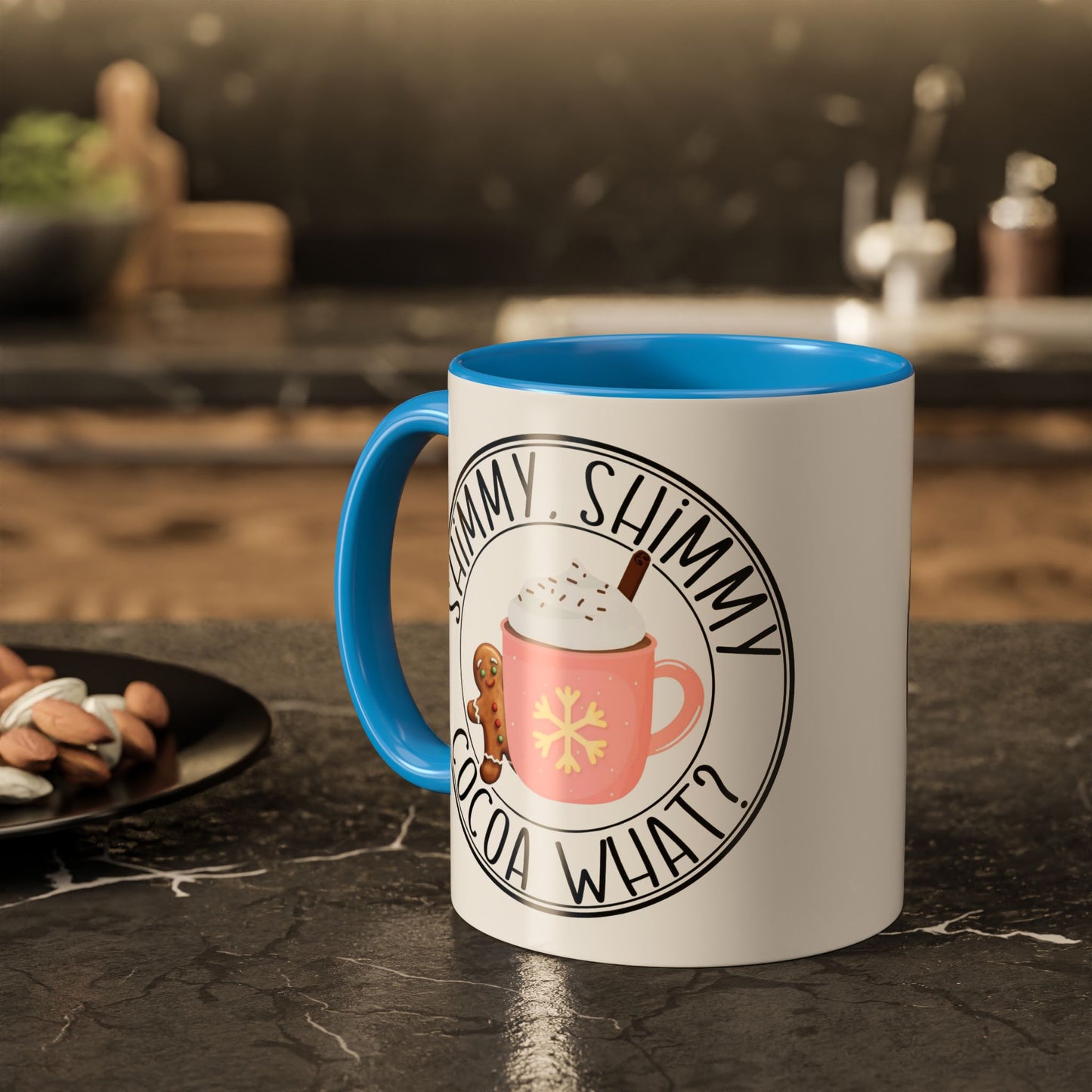 Cute Cocoa Mugs with Gingerbread Design Perfect for Winter Holiday CheerBeverage Cup Christmas Design