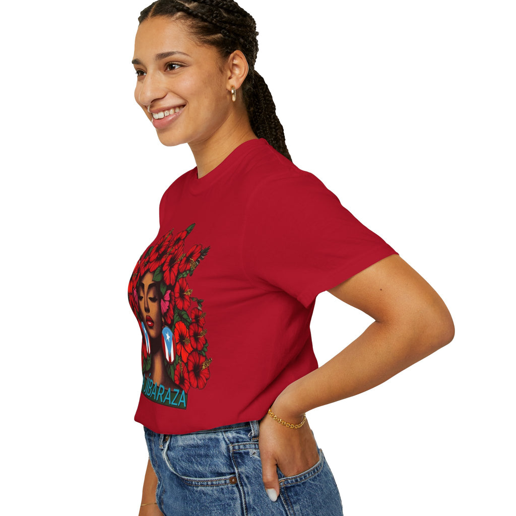 Puerto Rico Navidades T-Shirt — "La Jíbaraza" Floral Puerto Rican Pride Tee