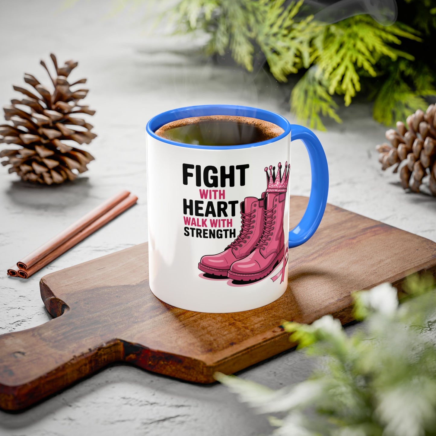 You Beat It! Cancer Survivor Mug | Motivational Gift for Her or Him | Warrior Mug