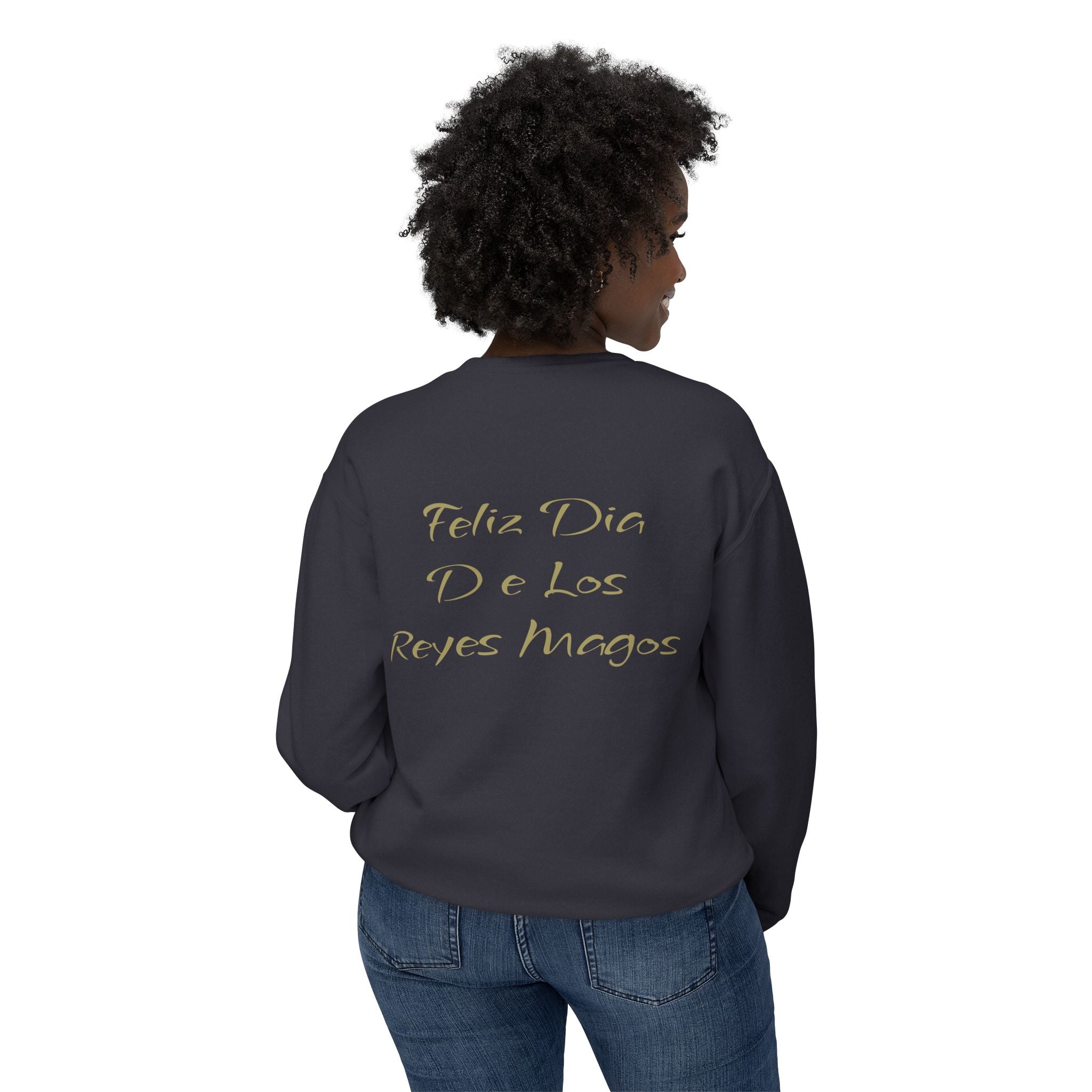 Three Kings Sweatshirt  'Feliz Día De Los Reyes Magos' Holiday Crewneck Christmas T-shirts and sweaters