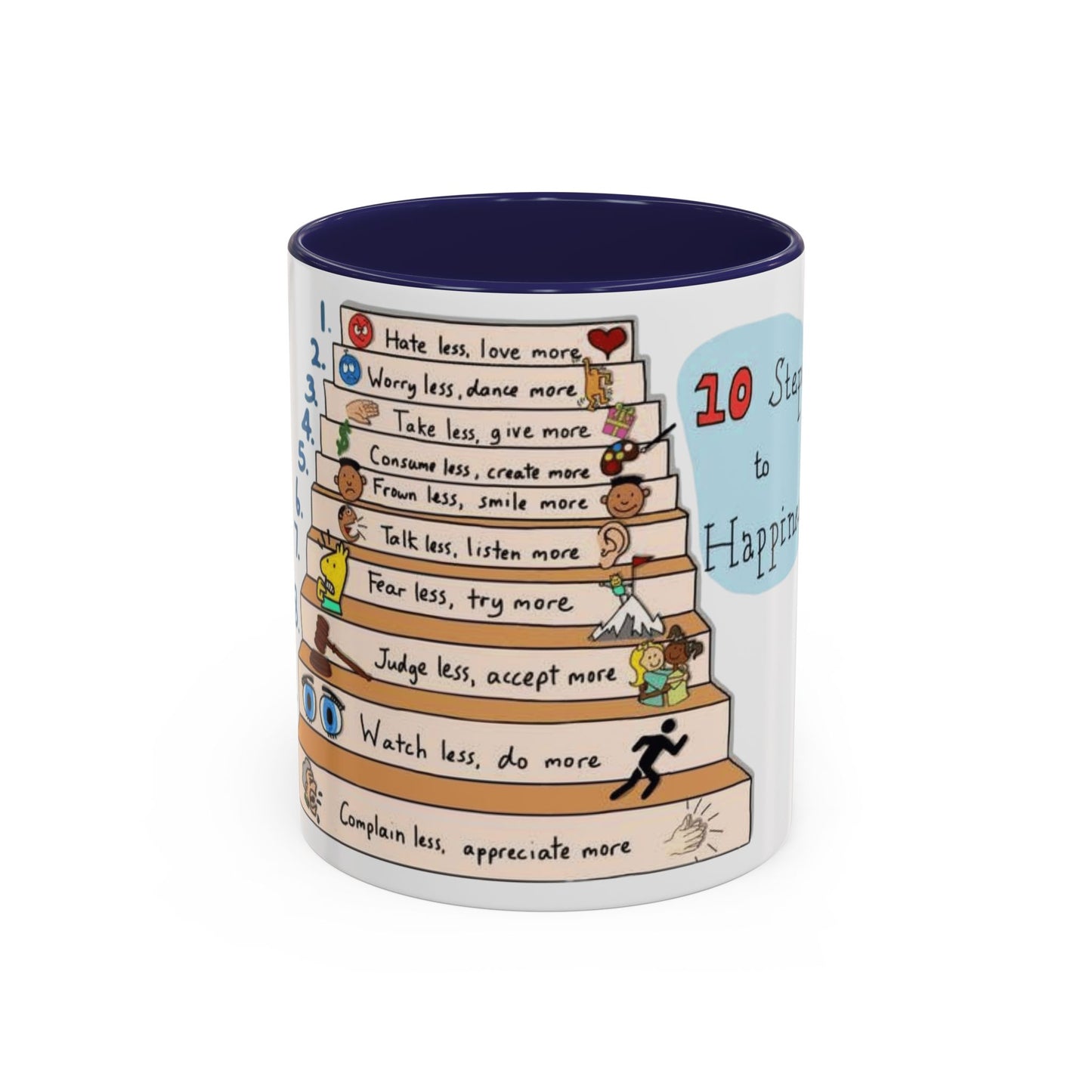 ☕ Start Your Day with Meaning Motivational Gift, Self-Care Mug, Unique Home Decor, Joyful Drinkware
