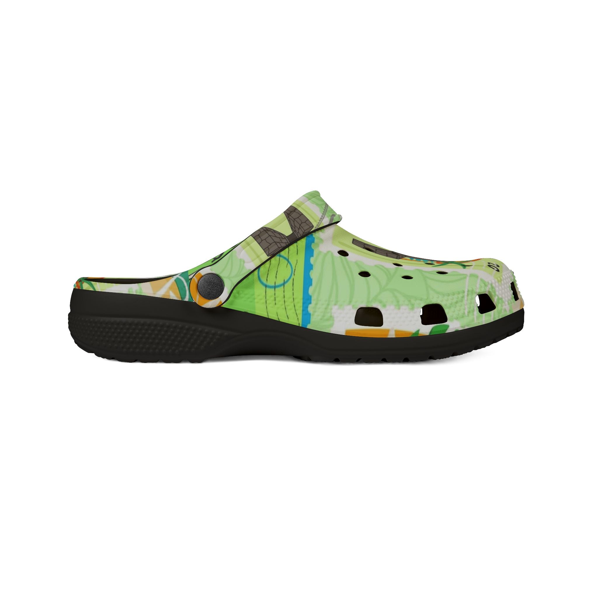 Puerto Rico Tropical Map EVA Foam Clogs — 'Puerto Rico Proud' Colorful Island Print