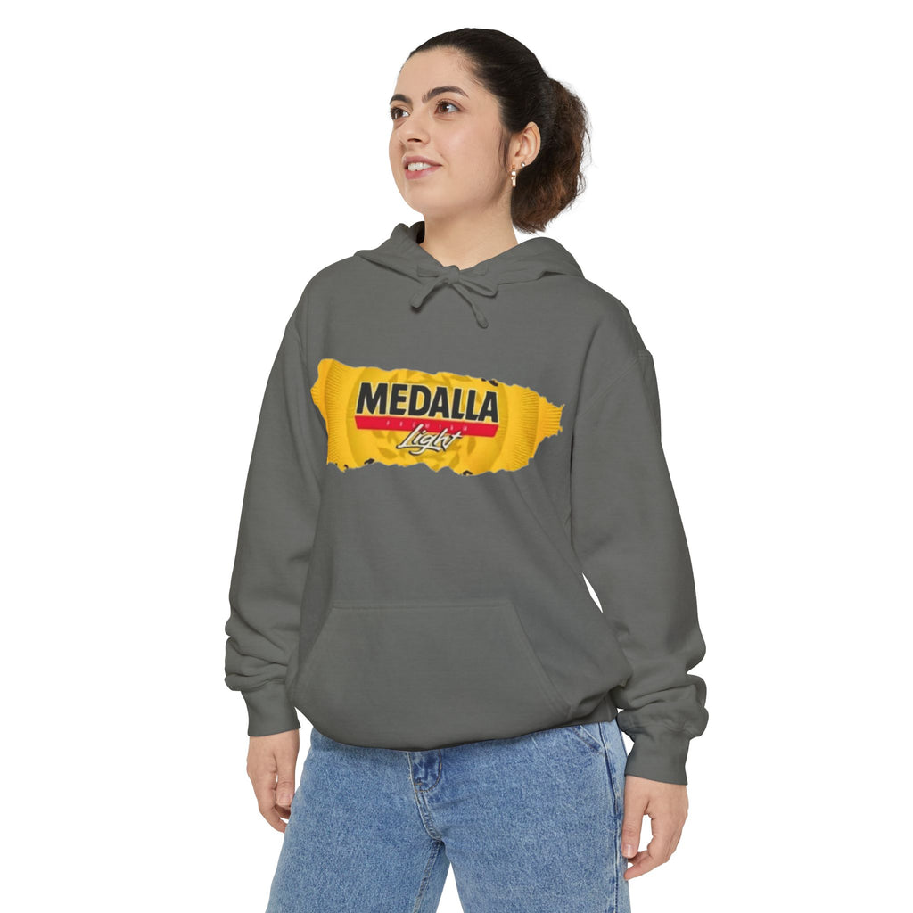Medalla Light Logo Hoodie Vintage Beer Brand Pullover Puerto Rico Navidade