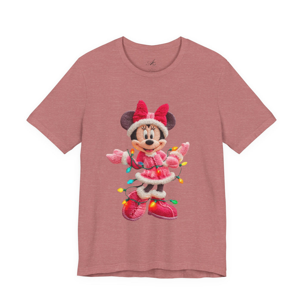 Minnie Mouse Holiday Lights T-Shirt Festive Holiday Designs
