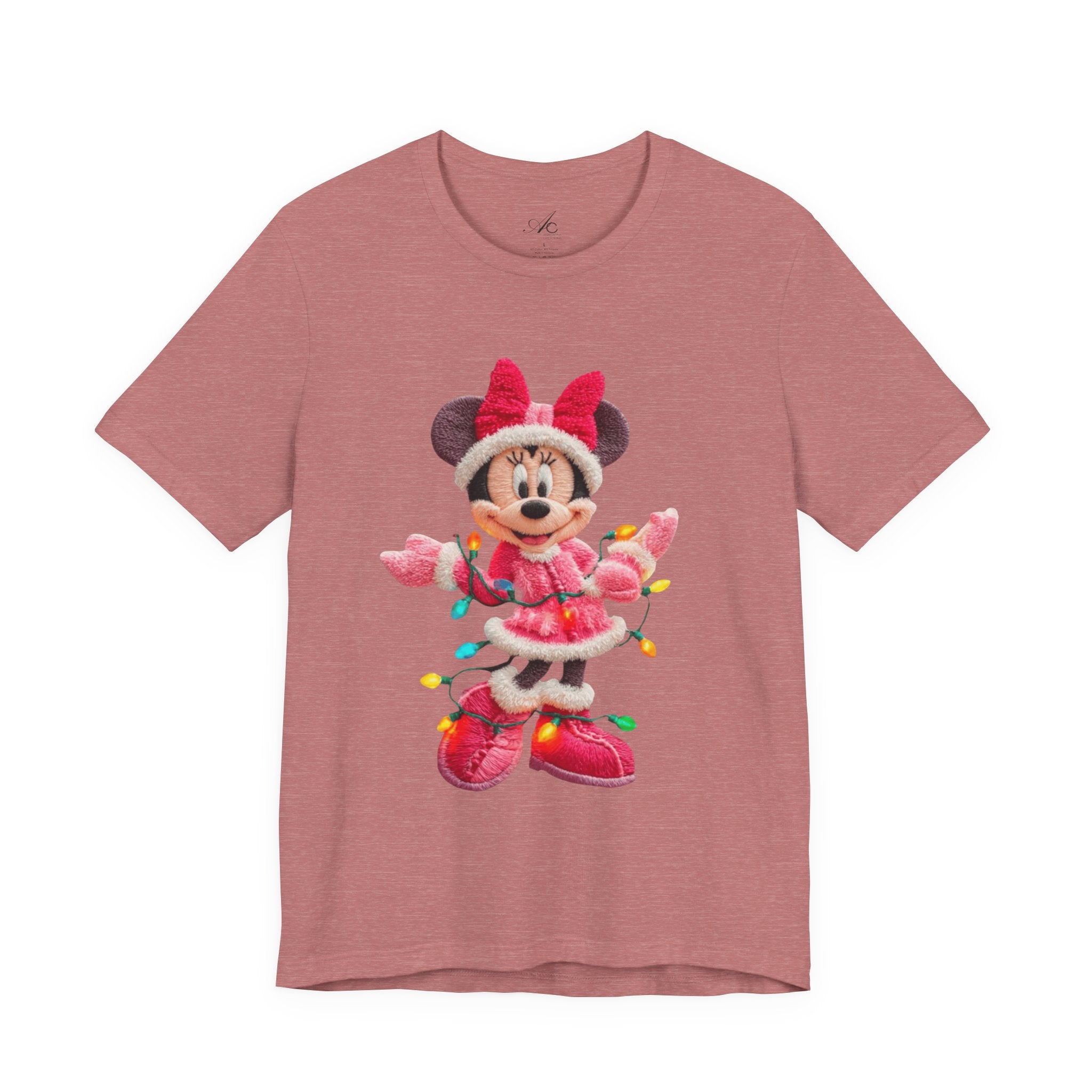 Minnie Mouse Holiday Lights T-Shirt Festive Holiday Designs