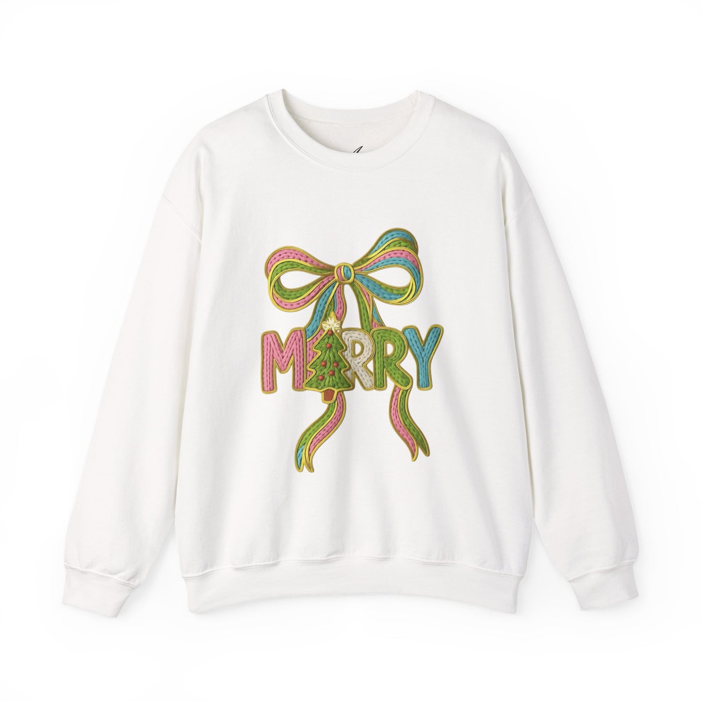 Festive Holiday Designs and Quotes Candy Christmas Tree Sweatshirt — Holiday Candyland Crewneck