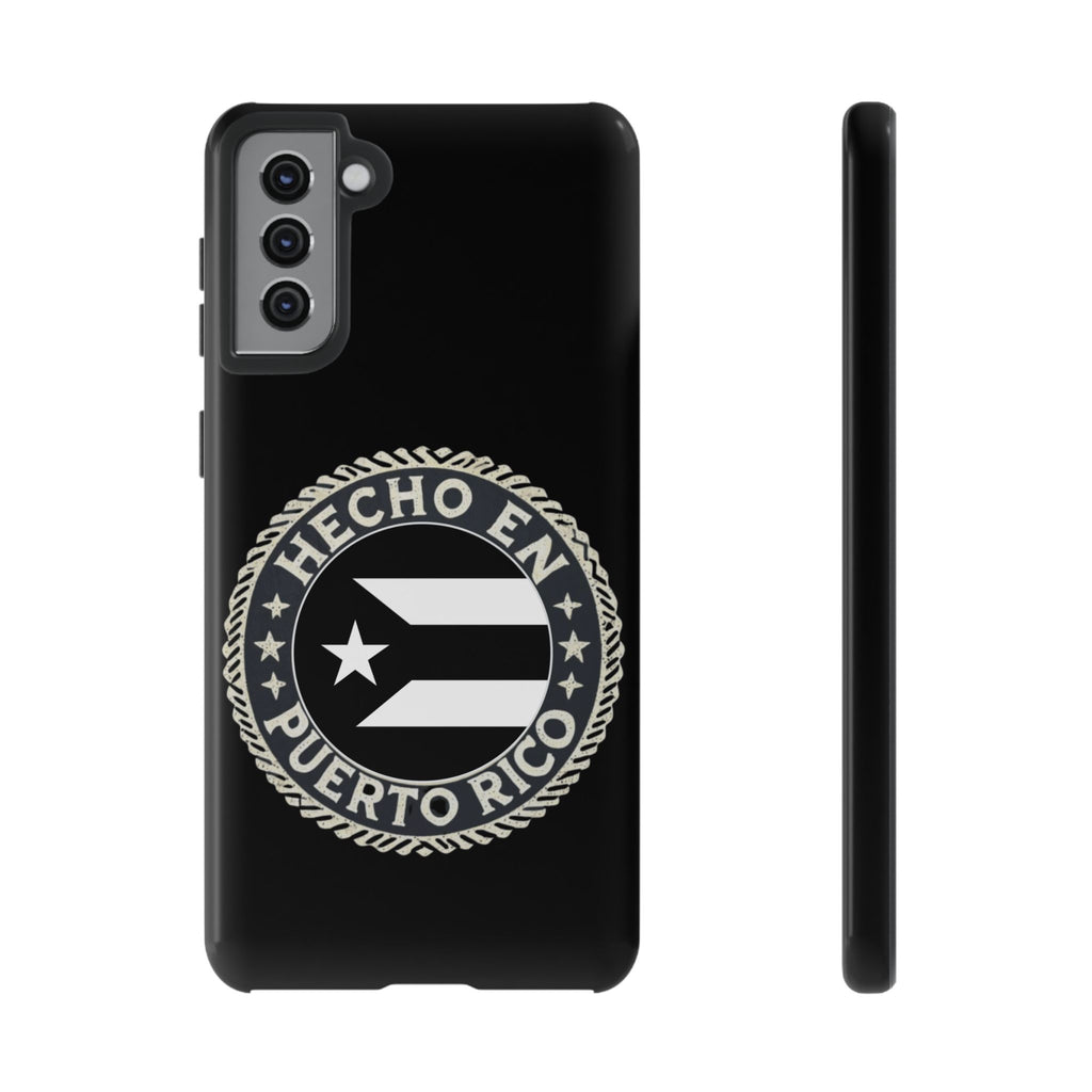 Hecho en Puerto Rico Phone Case  Puerto Rican Flag Emblem Tough Protective Cover