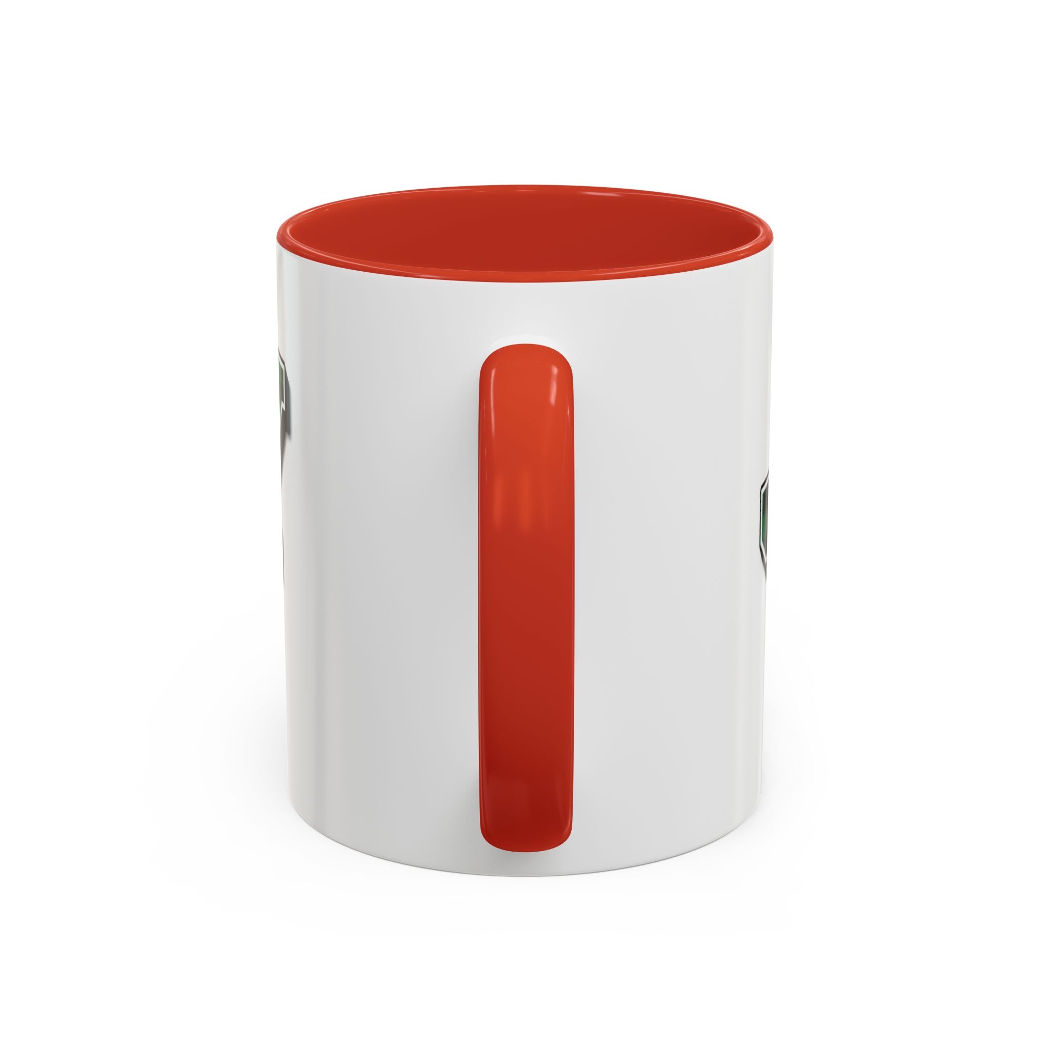 Holly Christmas Accent Coffee Mug — Green Plaid Holiday Gift (11/15oz)