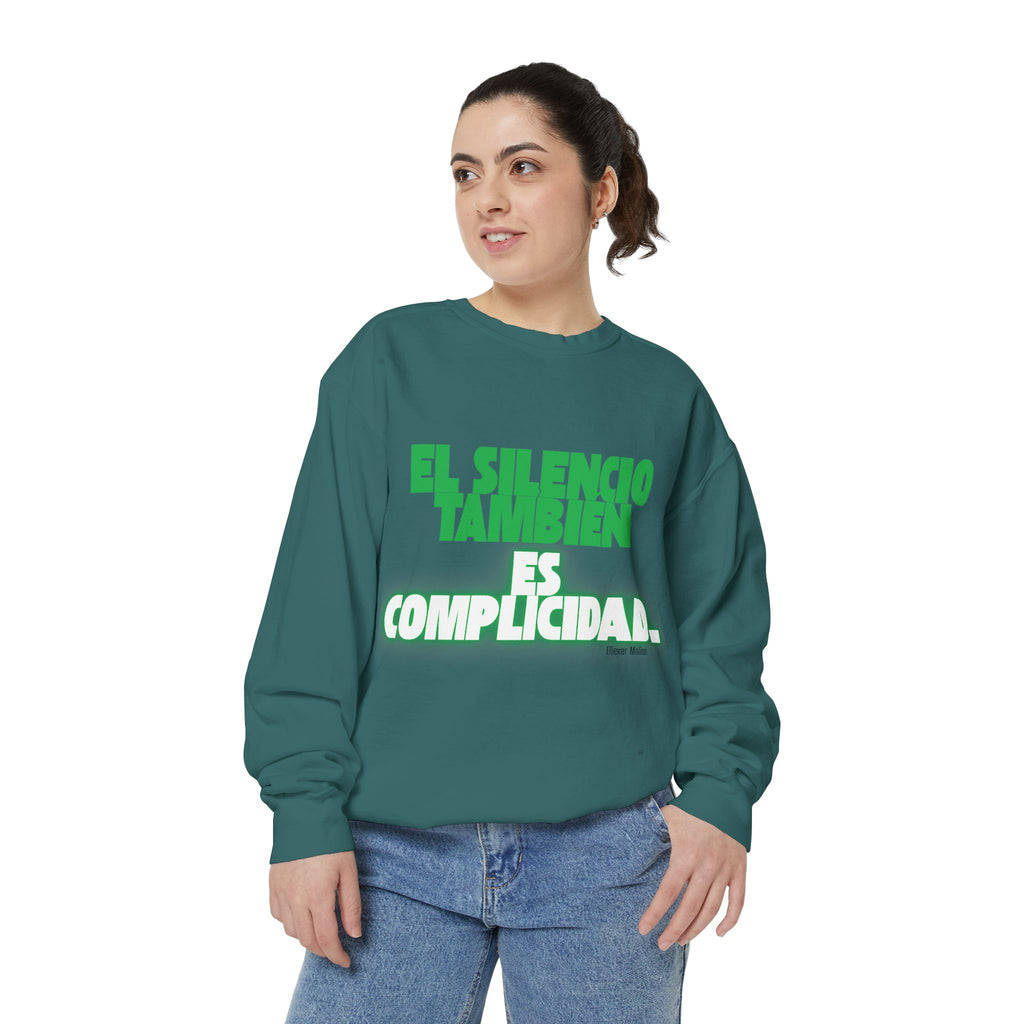 Sweatshirt  "El silencio también es complicidad" Spanish Protest Crewneck