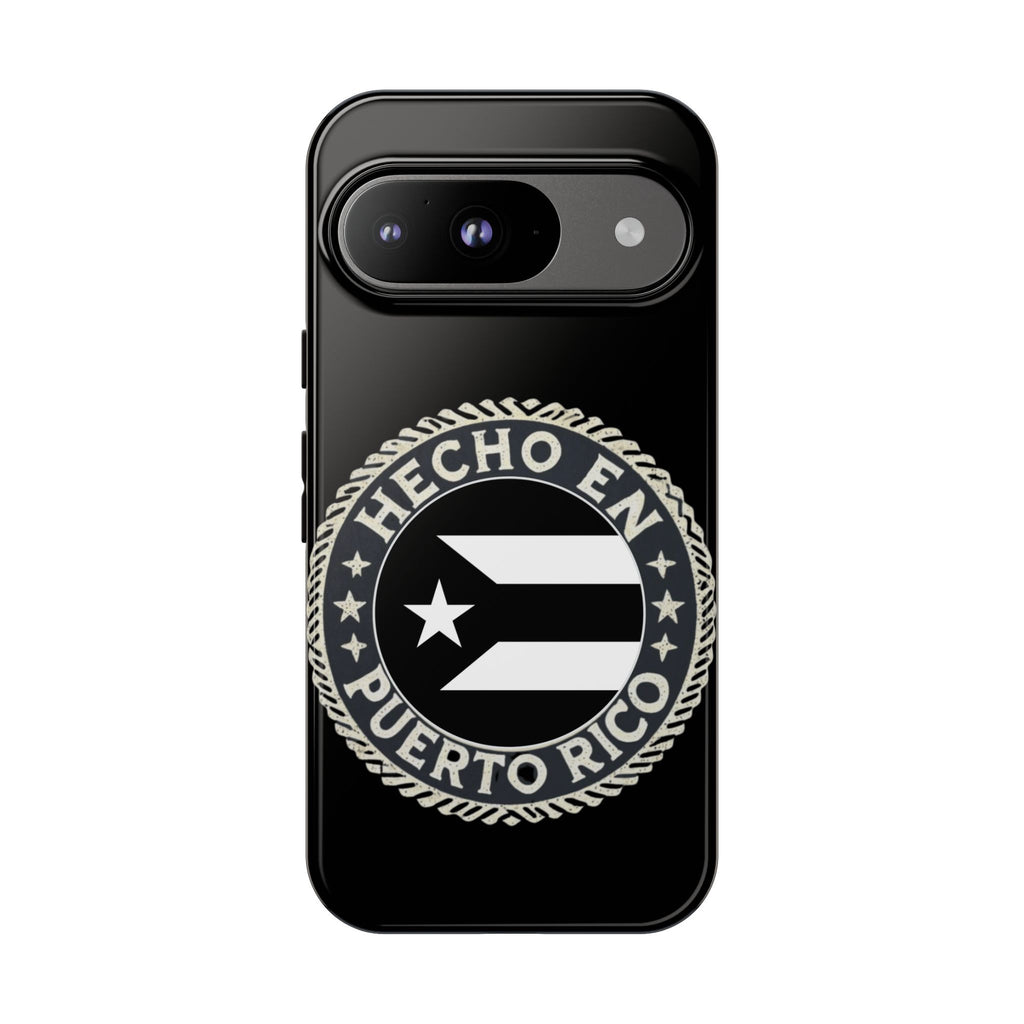 Hecho en Puerto Rico Phone Case  Puerto Rican Flag Emblem Tough Protective Cover