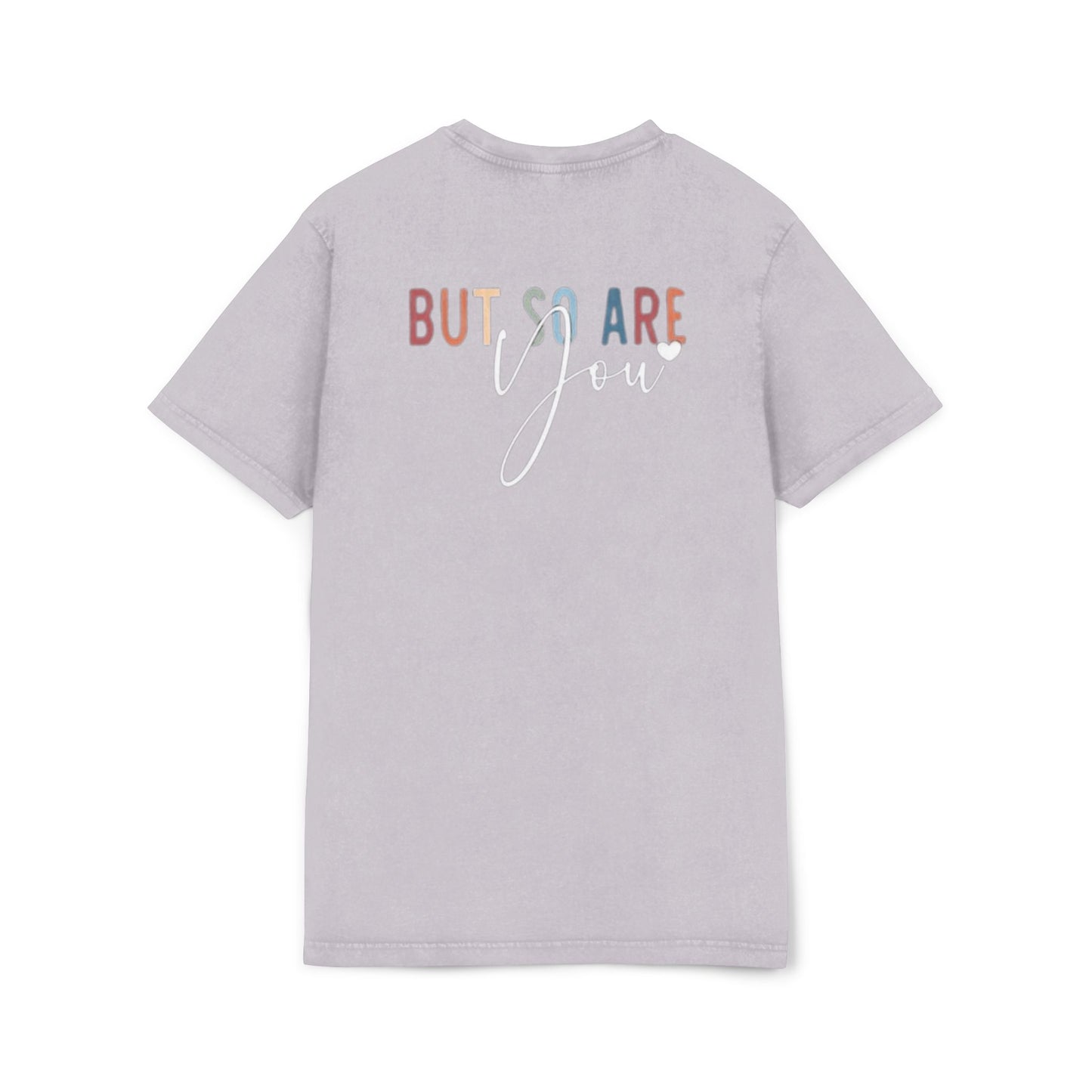 Acid Wash Tee  "Life Is Tough" Inspirational Retro Graphic T-Shirt