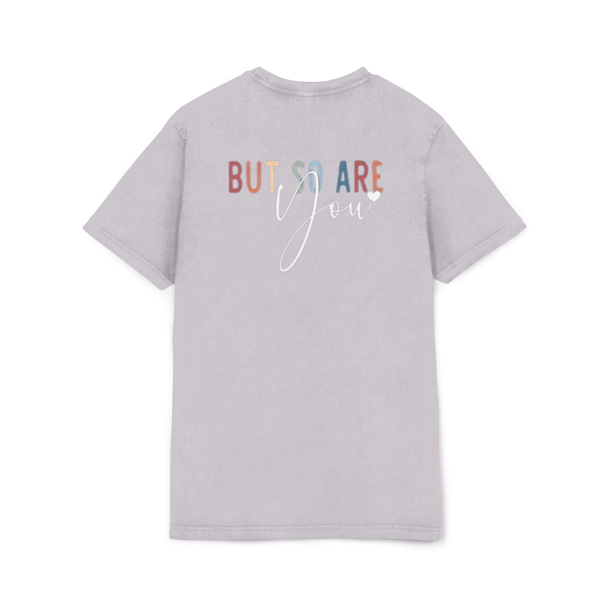 Acid Wash Tee  "Life Is Tough" Inspirational Retro Graphic T-Shirt