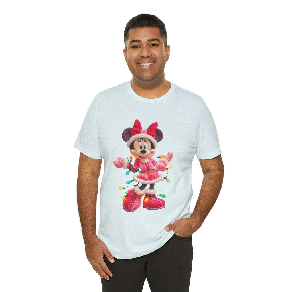 Minnie Mouse Holiday Lights T-Shirt Festive Holiday Designs