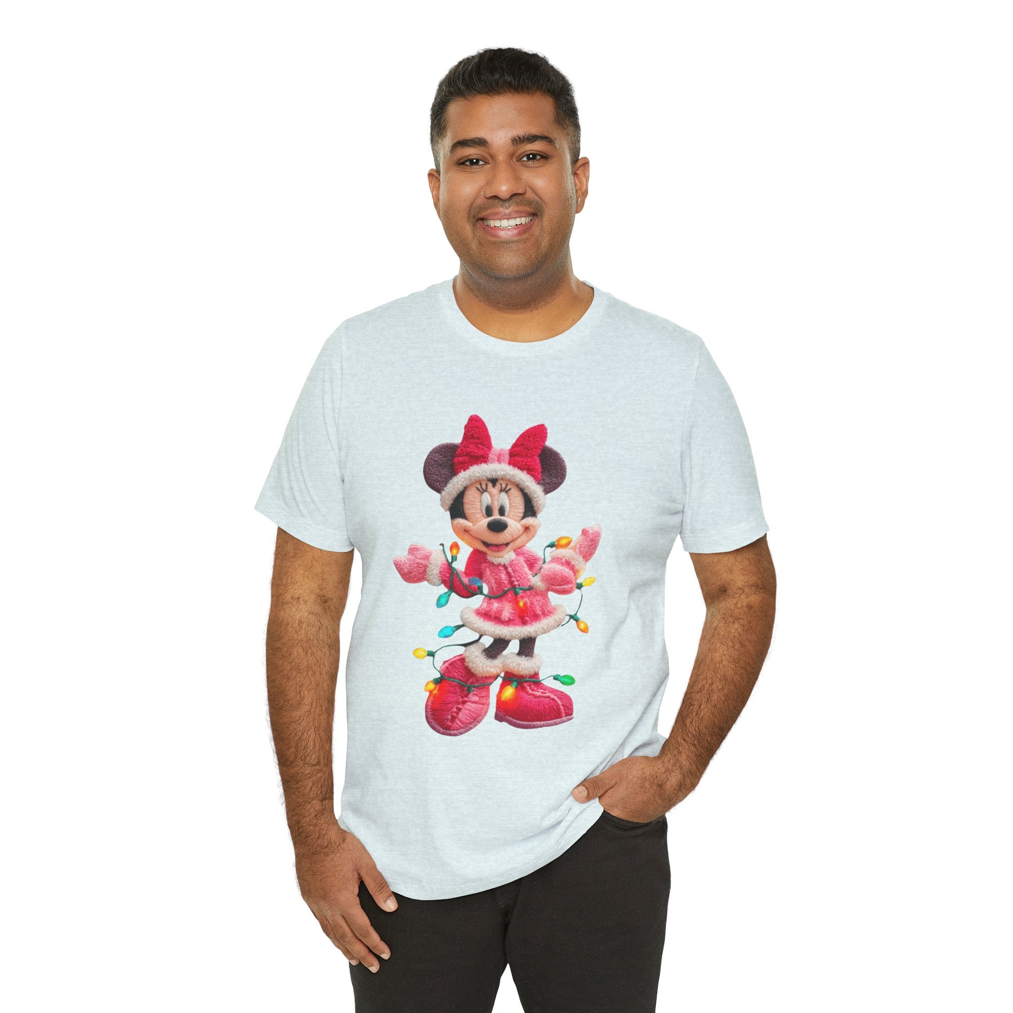 Minnie Mouse Holiday Lights T-Shirt Festive Holiday Designs