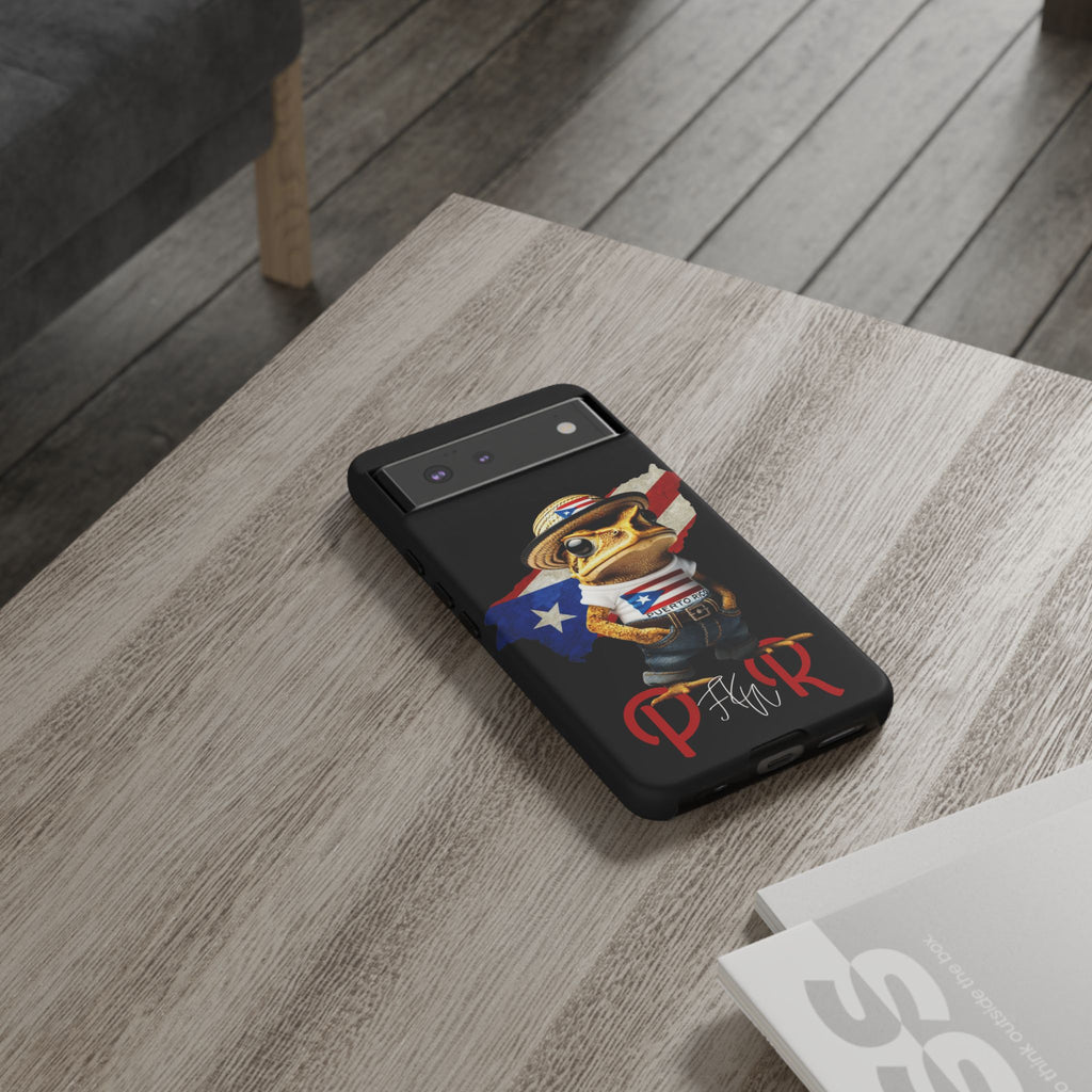 Puerto Rican Frog Tough Phone Case  Puerto Rico Flag Patriotic Protective Case