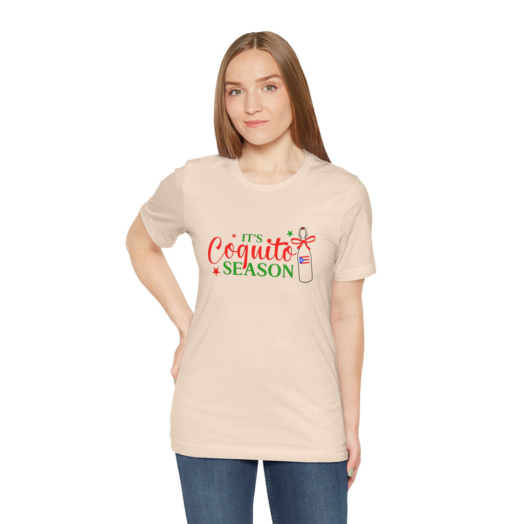 It's Coquito Season T-Shirt - Christmas Puerto Rican Holiday Cocktail Tee