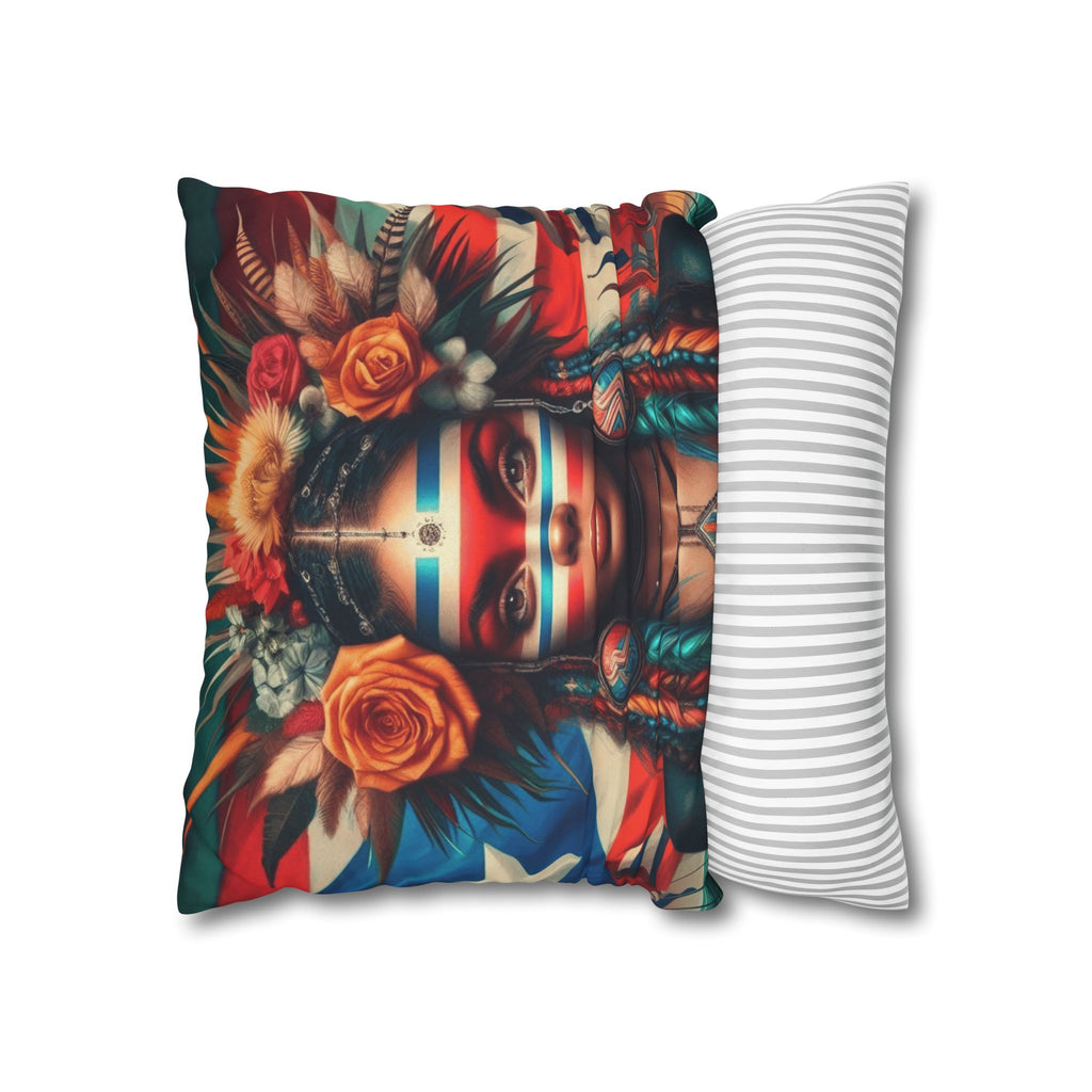 Tribal Goddess Decorative Pillow Puerto Rico Culture Pillow