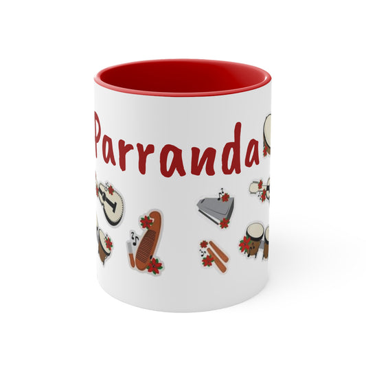 Puerto Rico  Festive Parranda Accent Mug - Perfect for Holiday Cheer