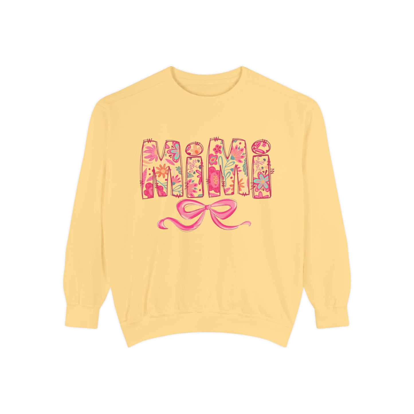 Mama Floral Sweatshirt  Pink Floral 'MAMA' Design with Bow