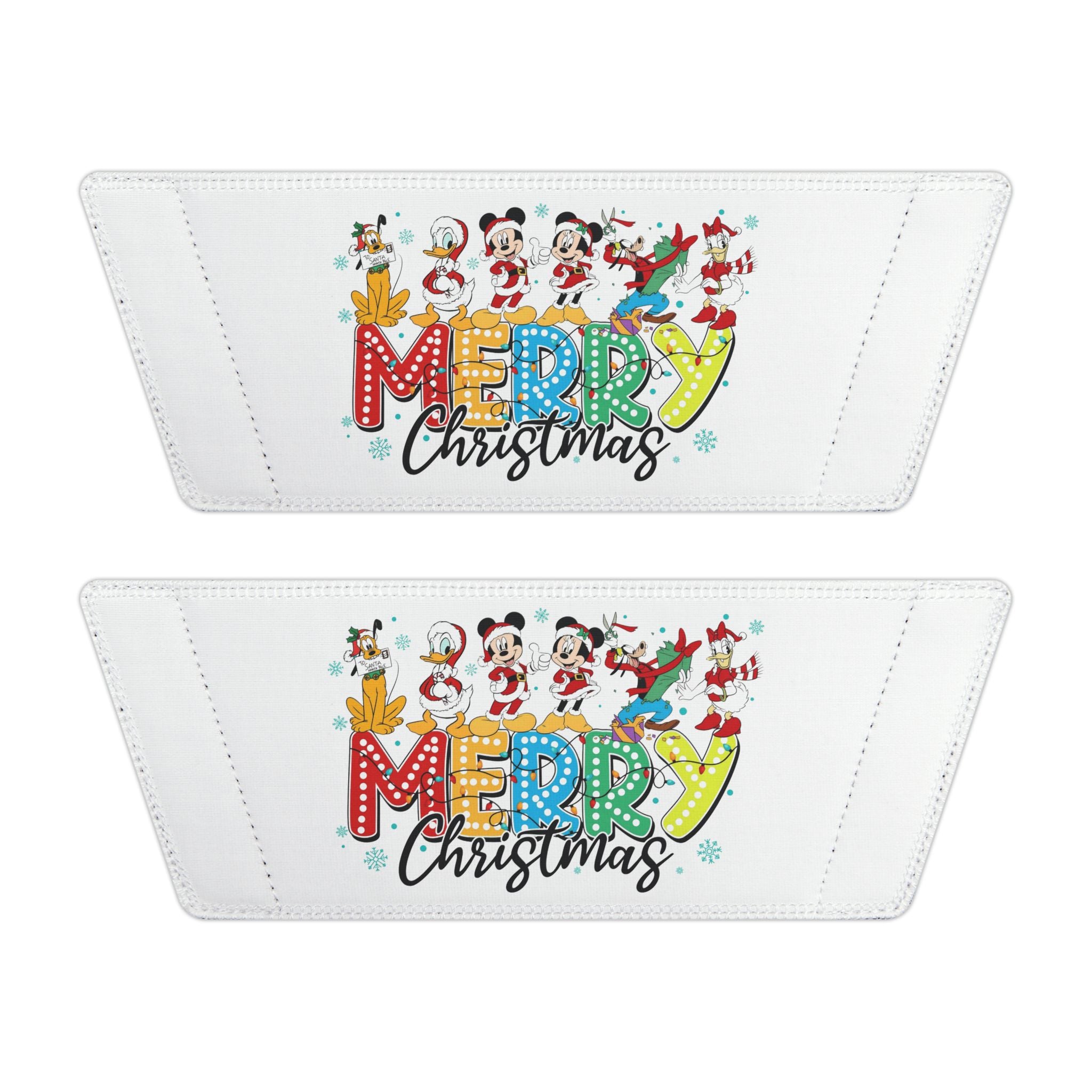 Youth Christmas Slide Sandals  "Merry Christmas" Holiday Cartoon Slides