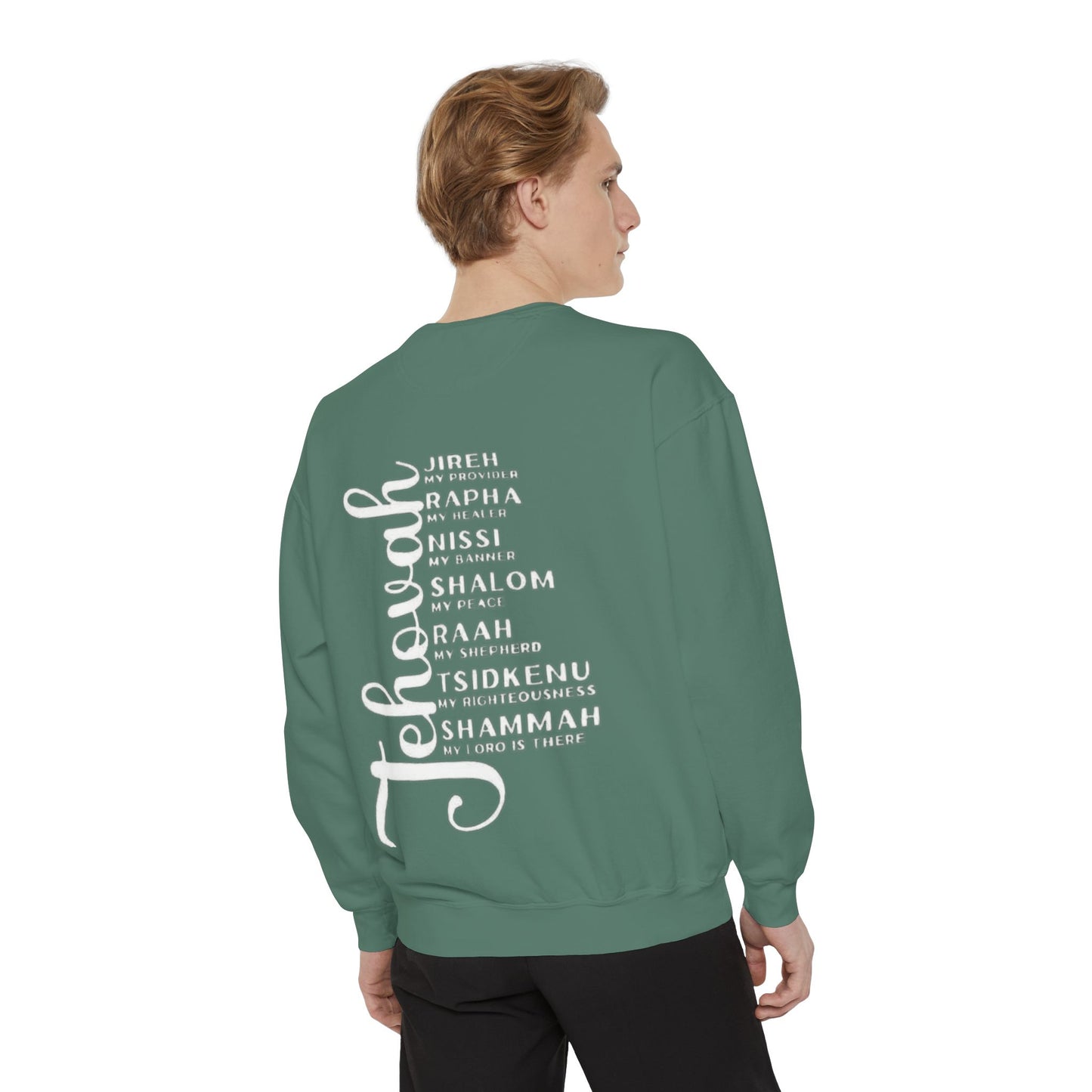 Jehovah Names Sweatshirt  Christian Faith Scriptural Names Pullover