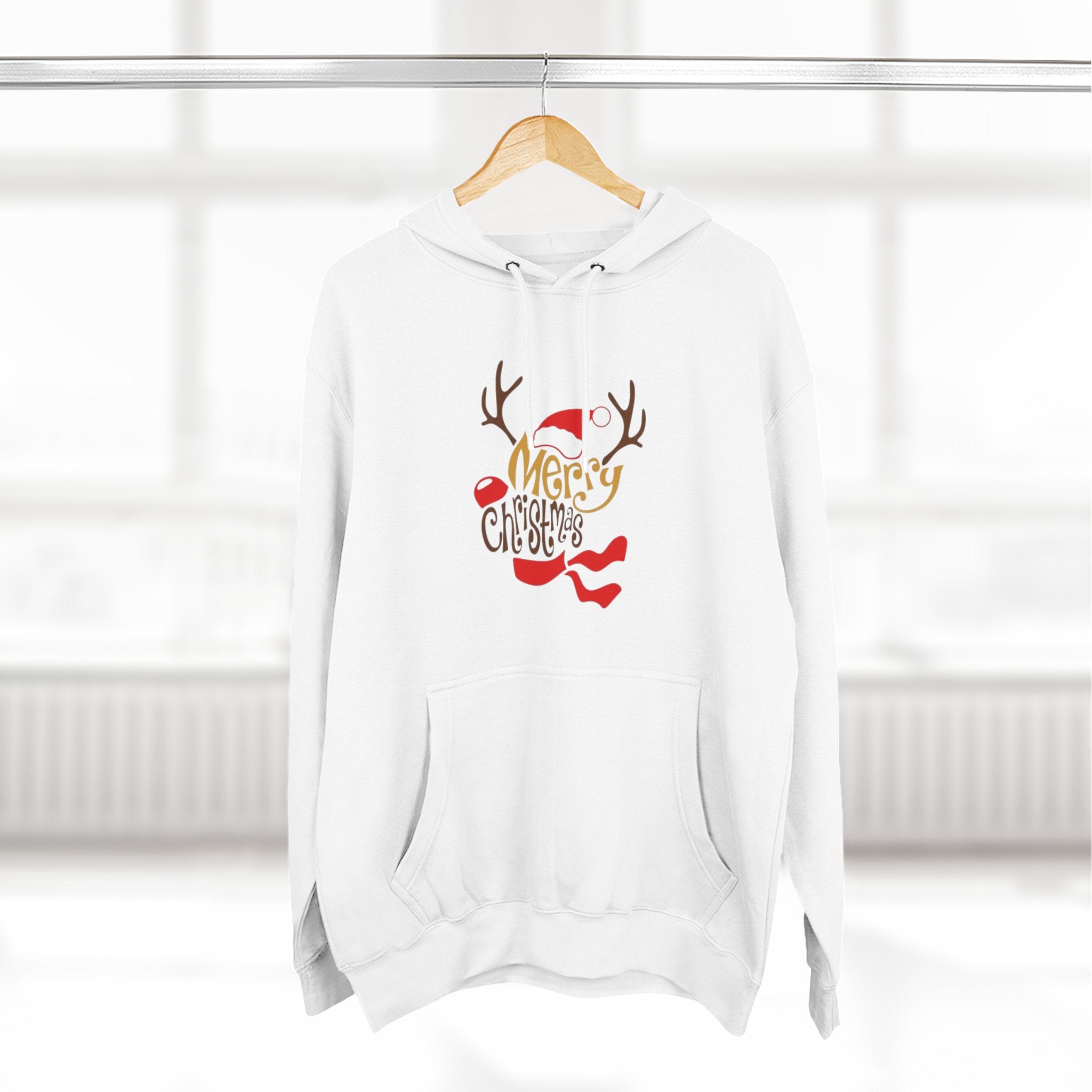 Holiday Apparel | Christmas Tees & Sweatshirts with Festive Quotes Merry Christmas Fleece Hoodie