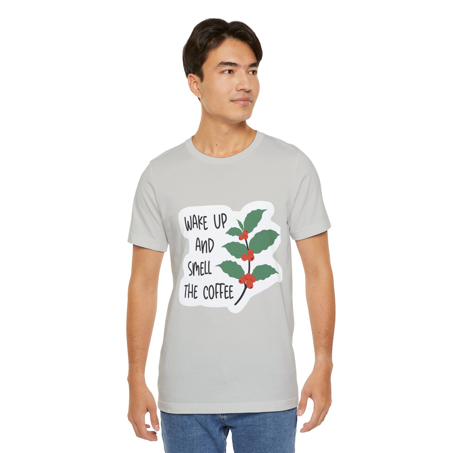Wake Up and Smell the Coffee Tee  Coffee Plant Graphic T-Shirt