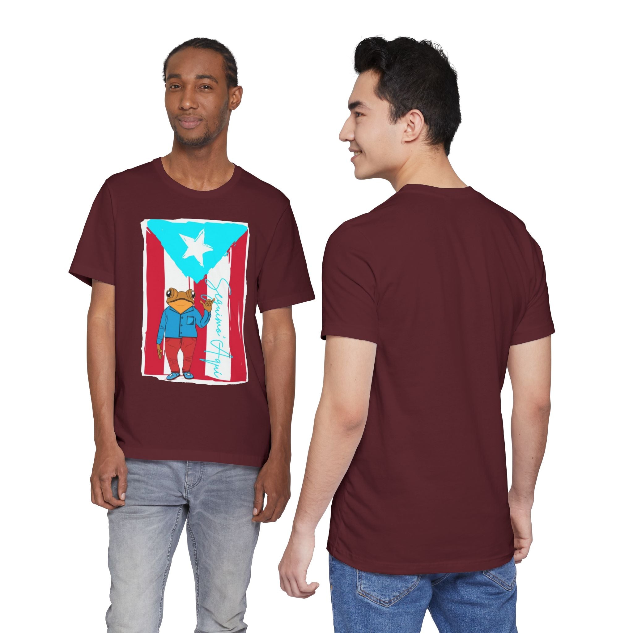 Puerto Rican Coqui Flag T‑Shirt  Boricua Pride Tee