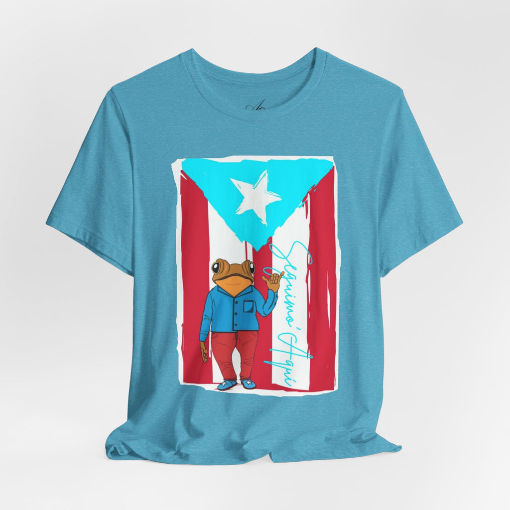 Puerto Rican Coqui Flag T‑Shirt  Boricua Pride Tee