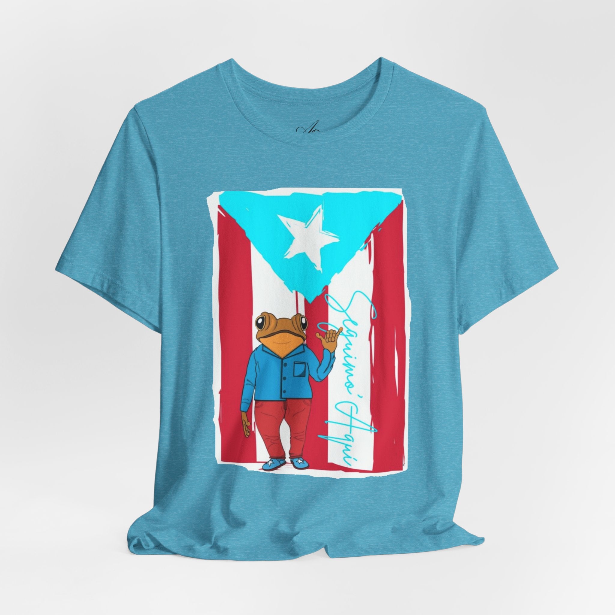 Puerto Rican Coqui Flag T‑Shirt  Boricua Pride Tee