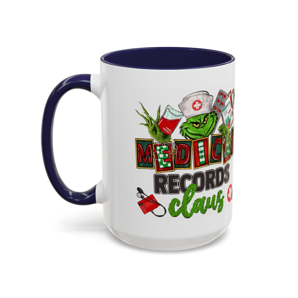 Medical Records Claus Coffee Mug — Funny Holiday Nurse & Medical Staff Gift (11/15oz) Medical Christmas Mug,