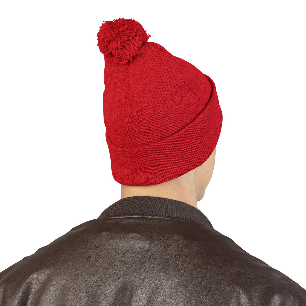 Toy Story Embroidered Pom-Pom Knit Cap Humor Cuffed Beanie – Warm, Soft & Sassy Winter Hat